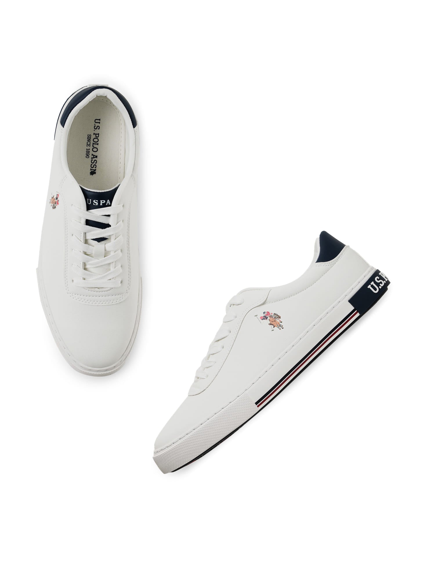 Men Solid Moore 6.0 Sneakers Off White - U.S. Polo Assn. India | Large
