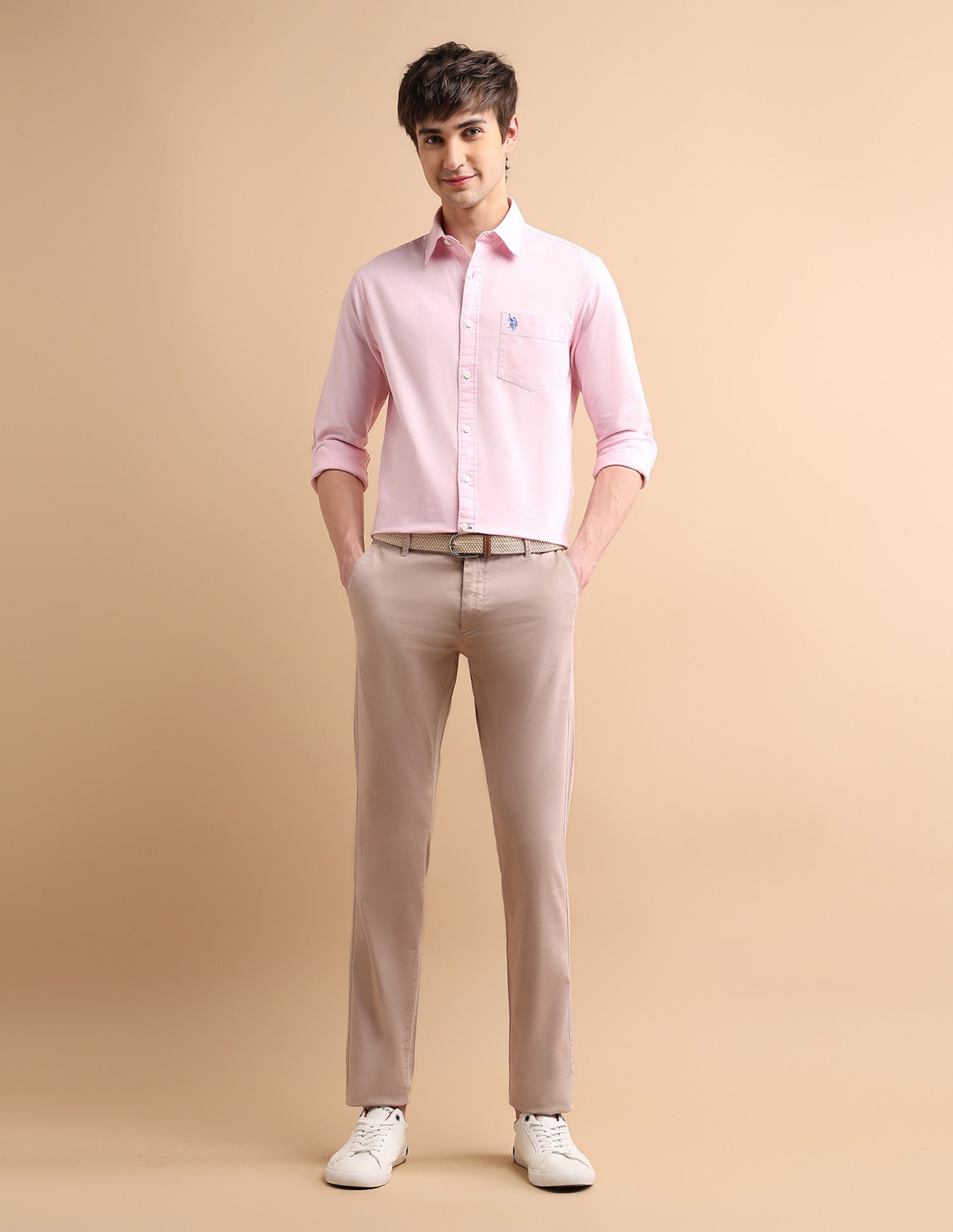 Soft Oxford Shirt Light Pink - U.S. POLO ASSN. | Large