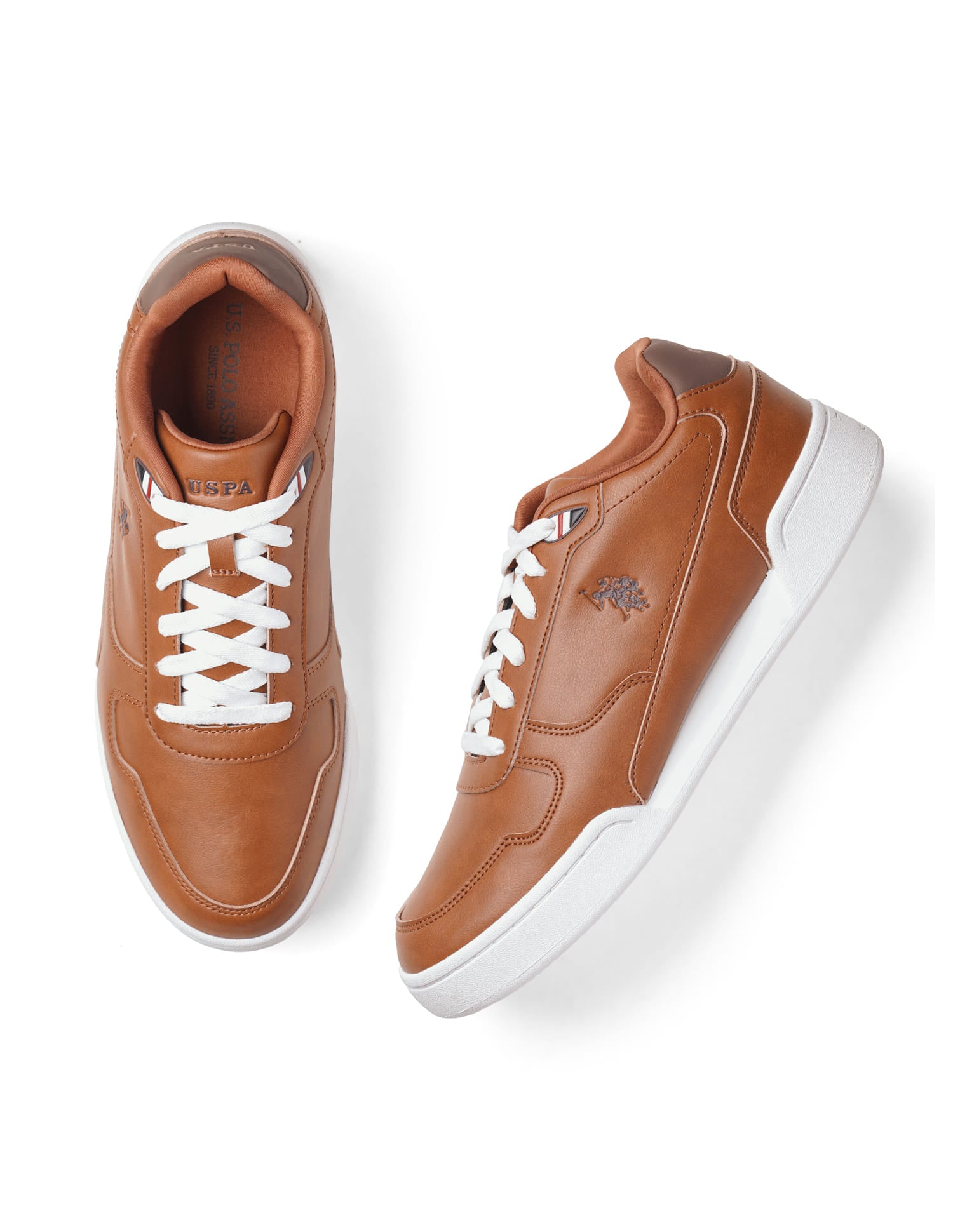 Men Valentin Solid Sneaker Tan - U.S. Polo Assn. India | Large
