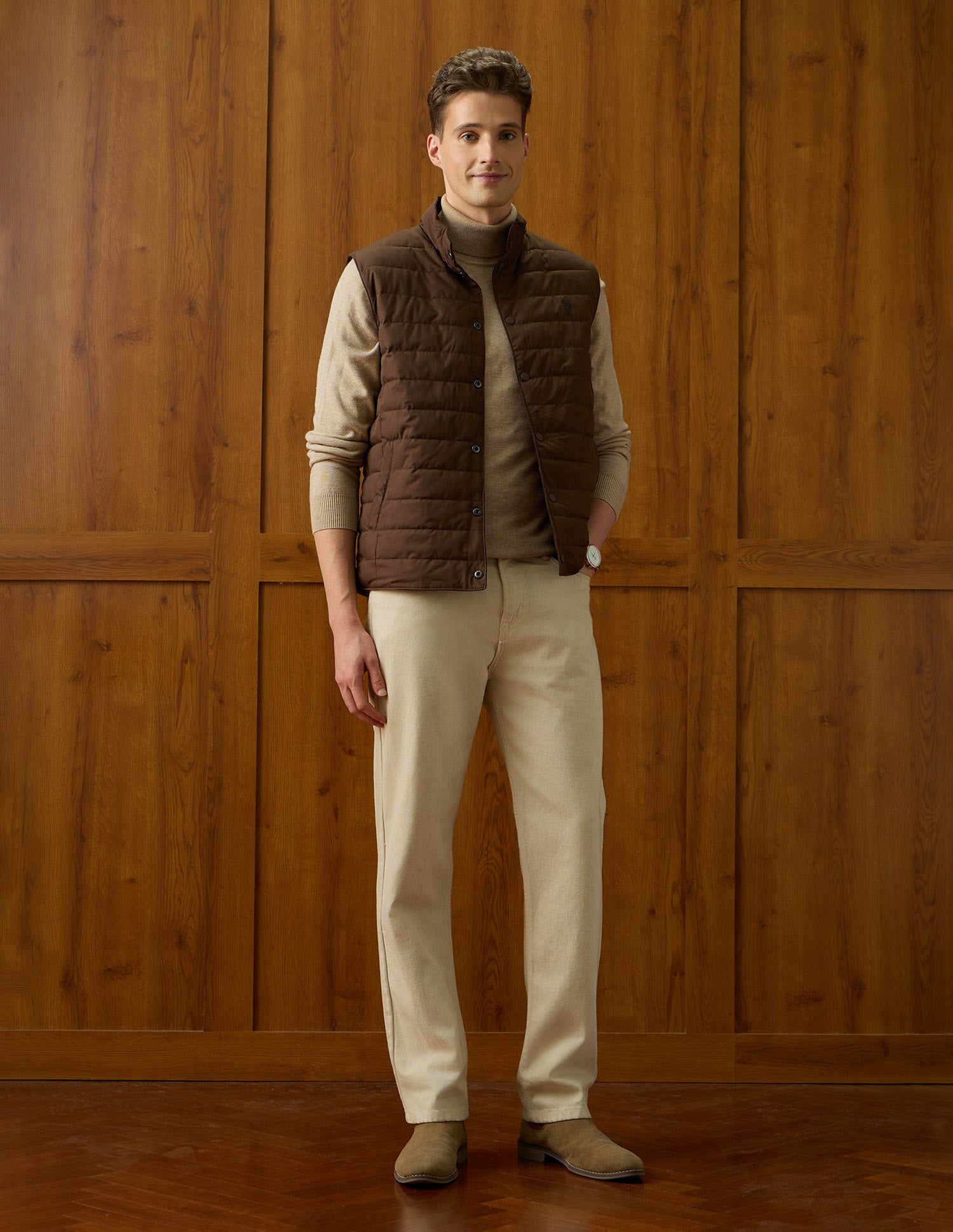 Reversible Equestrian Aisle Theater Jacket Dark Brown - U.S. Polo Assn. India | Large