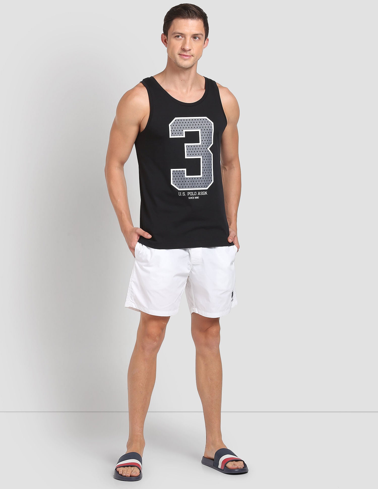 Cotton Comfort Fit I617 Vest - Pack Of 1 Black - U.S. POLO ASSN. | Large