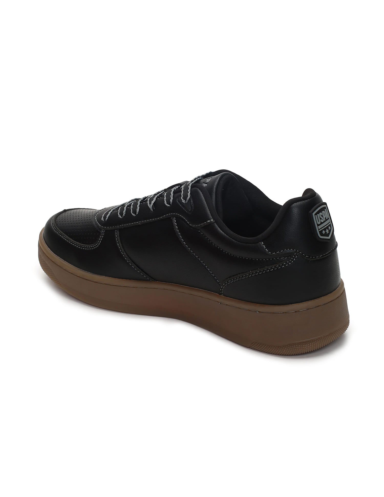 Men Kodiak 2.0 Black Retro Court Sneakers Black - U.S. Polo Assn. India | Large