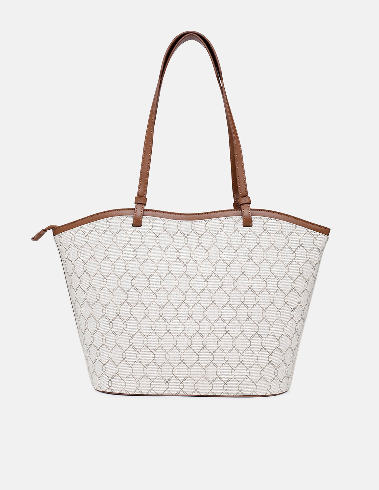 Cece Monogram Tote Bag Beige - U.S. Polo Assn. India | Large