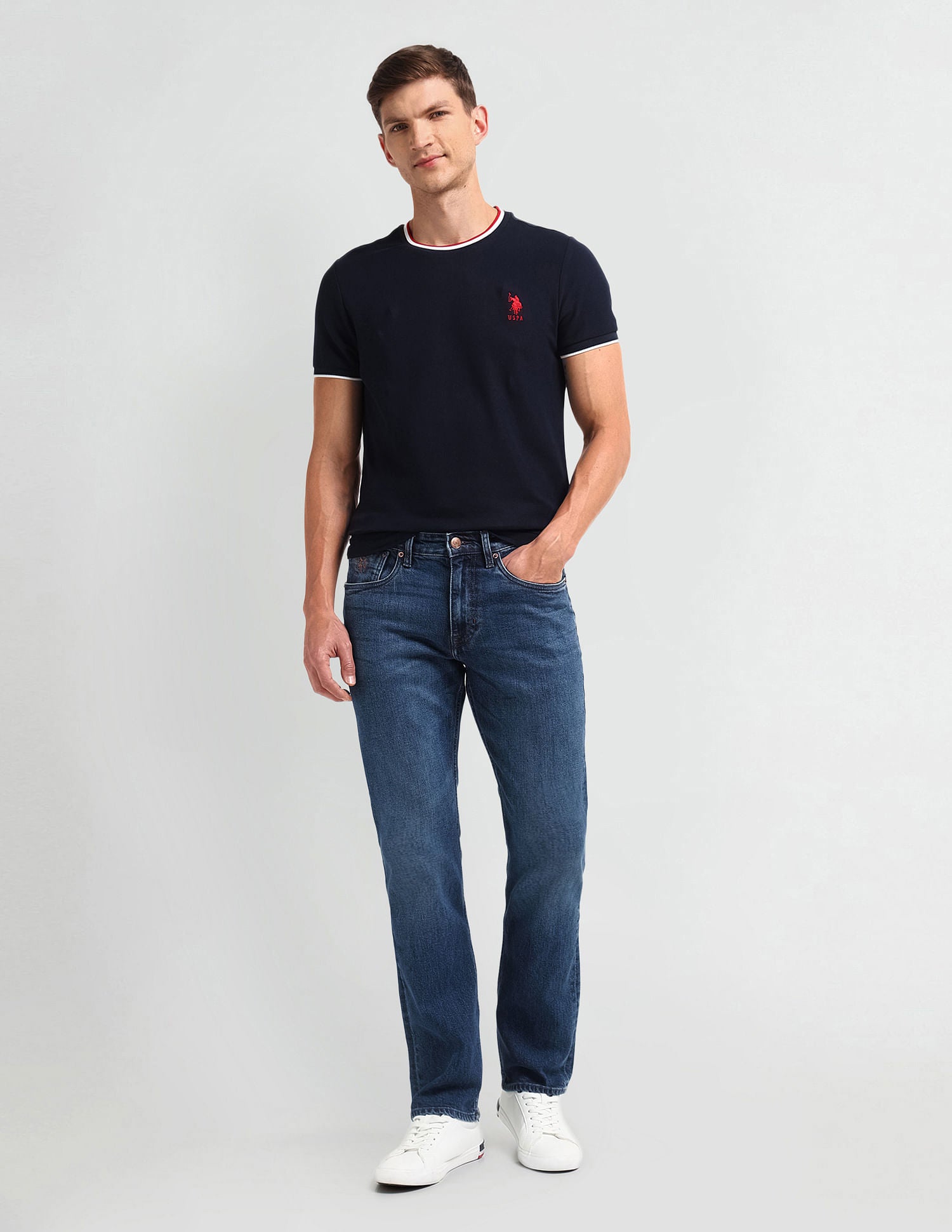 Harold Slim Straight Fit Jeans Dark-Blue - U.S. POLO ASSN. | Large