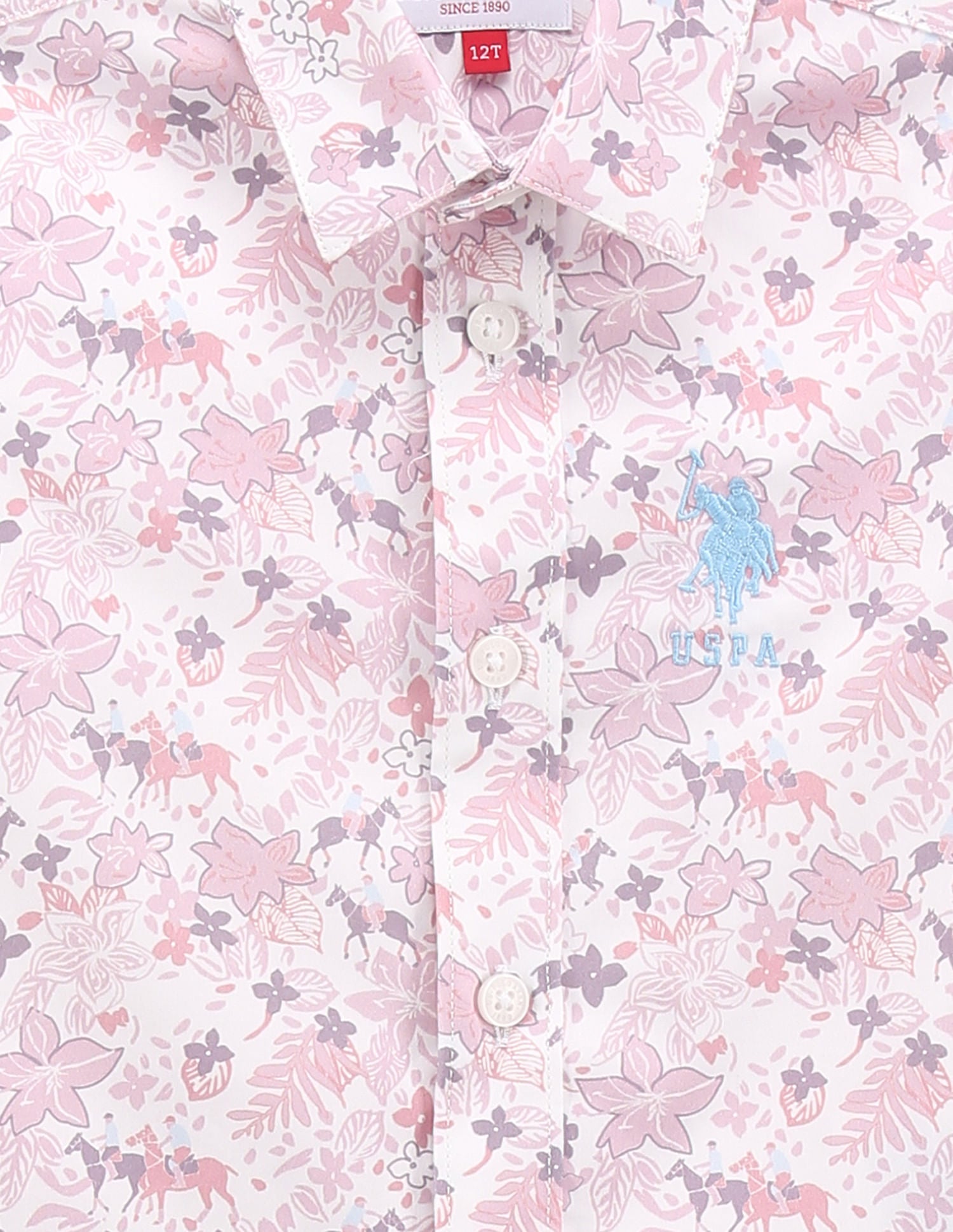 Boys Twill Cotton Shirt White - U.S. POLO ASSN. | Large