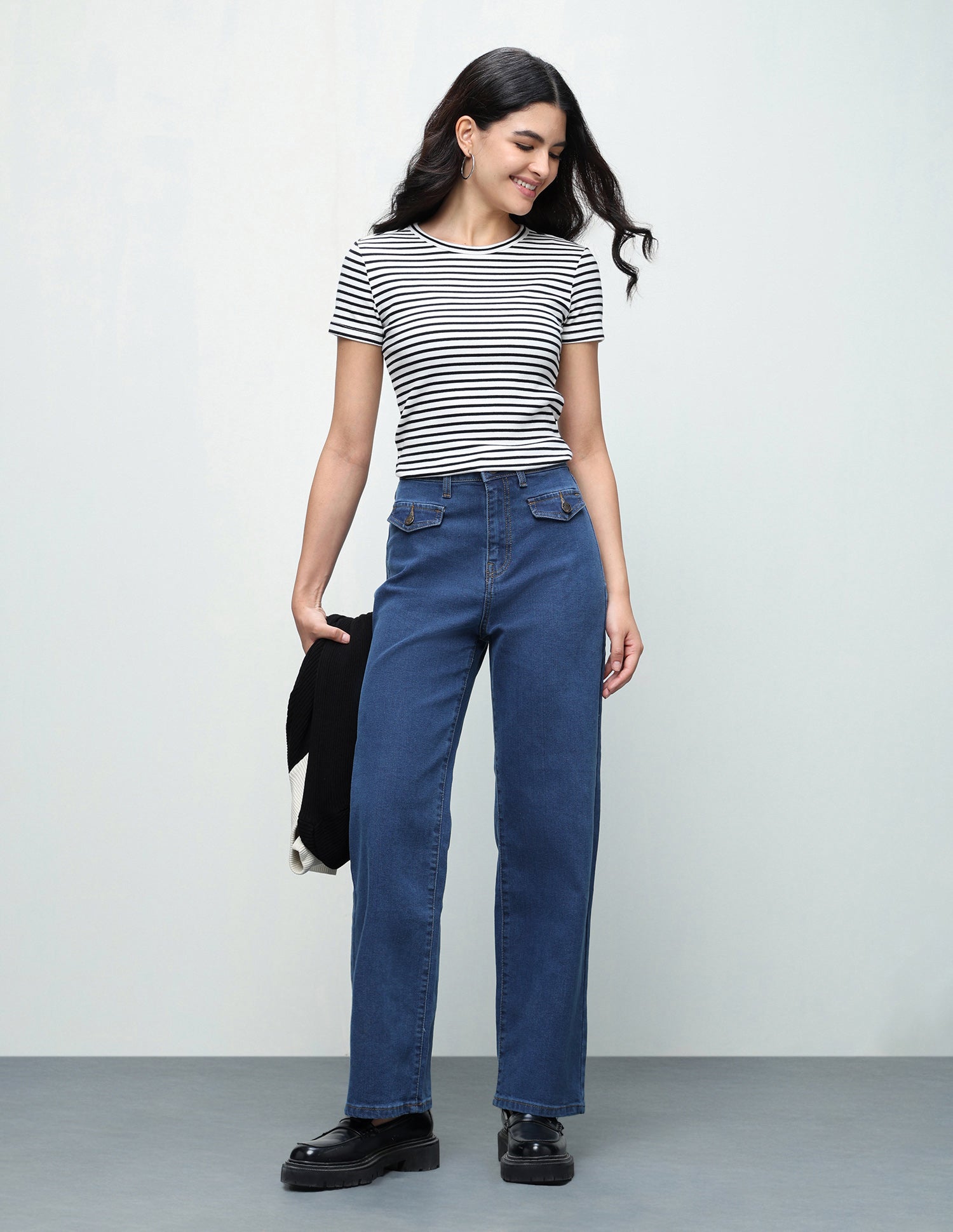 Straight Fit Blue Jeans Blue - U.S. Polo Assn. India | Large