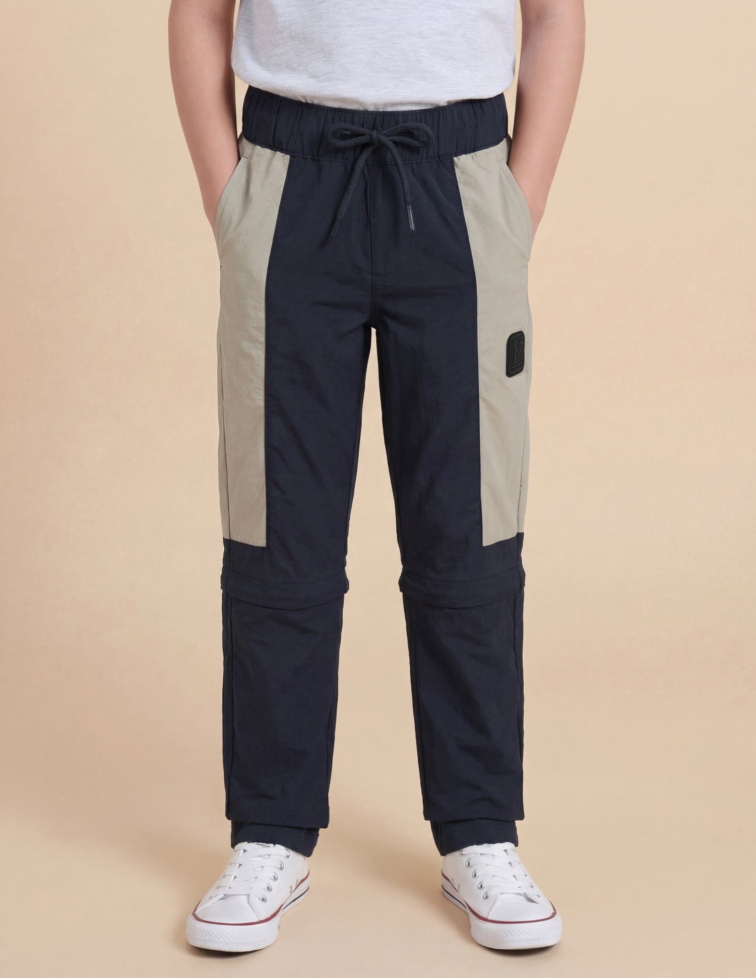 Boys Colourblocked Regular Fit Joggers Navy - U.S. Polo Assn. India | Large