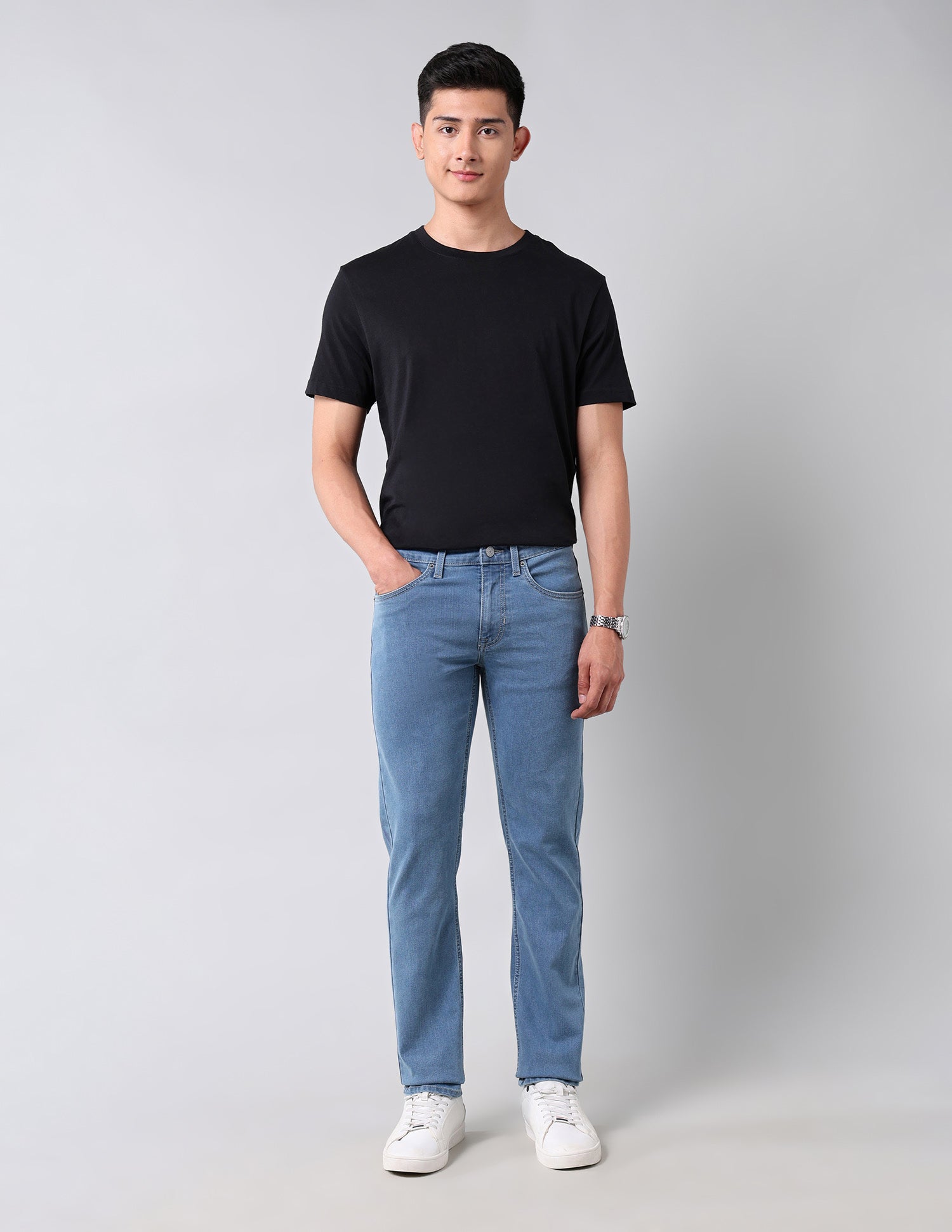 Regallo Skinny Fit Blue Jeans Light Wash - U.S. Polo Assn. India | Large