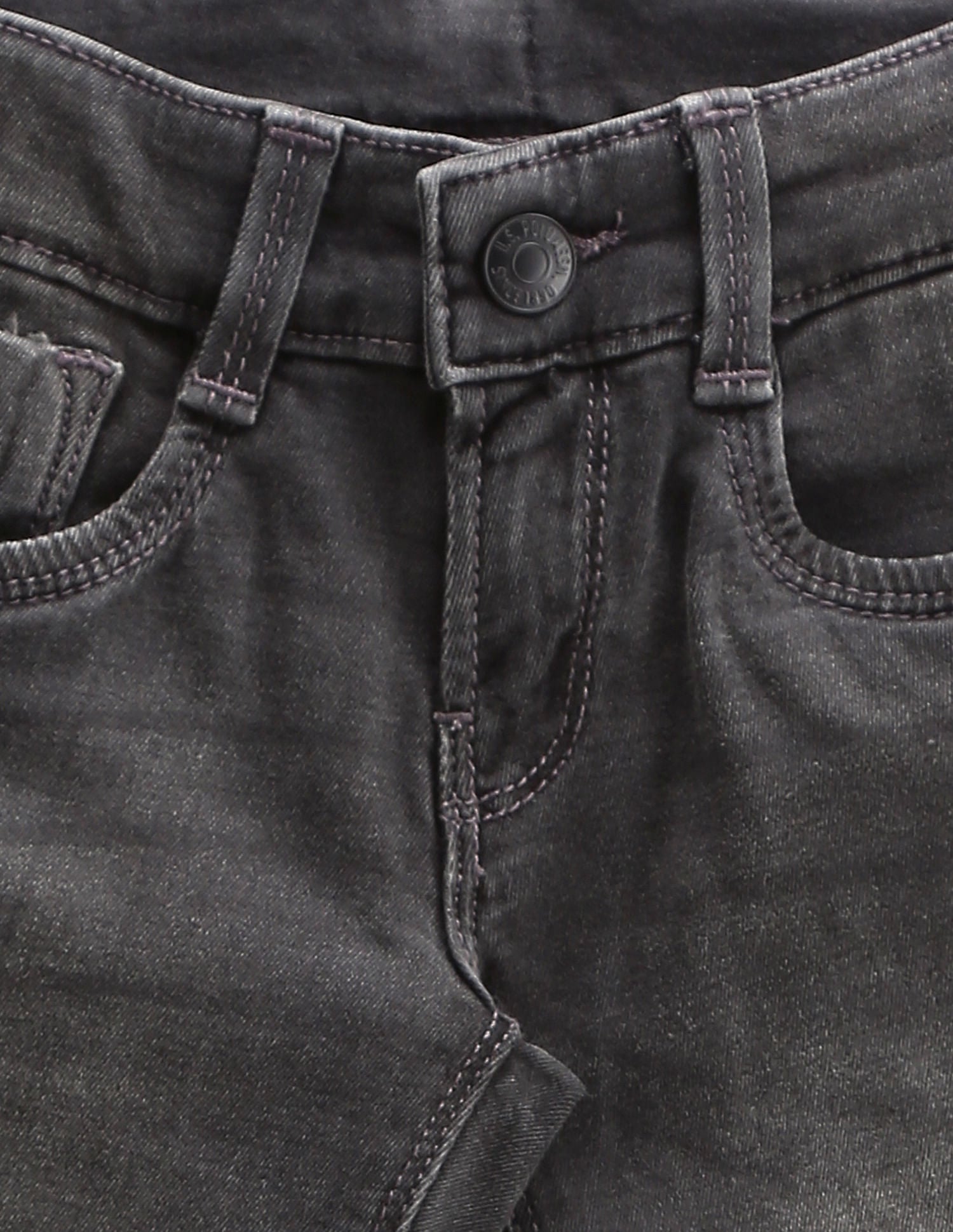 Boys Stone Wash Slim Jeans Dark Grey - U.S. Polo Assn. India | Large