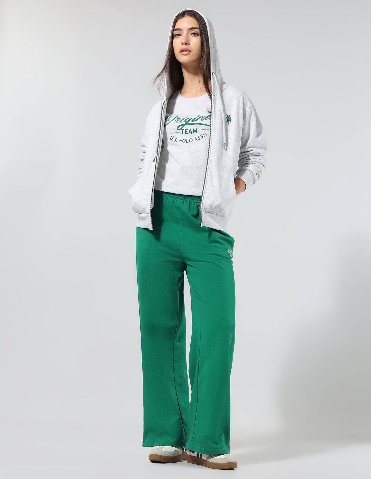 Regular Fit Brand Printed Lounge T-Shirt Light Grey - U.S. POLO ASSN. | Large