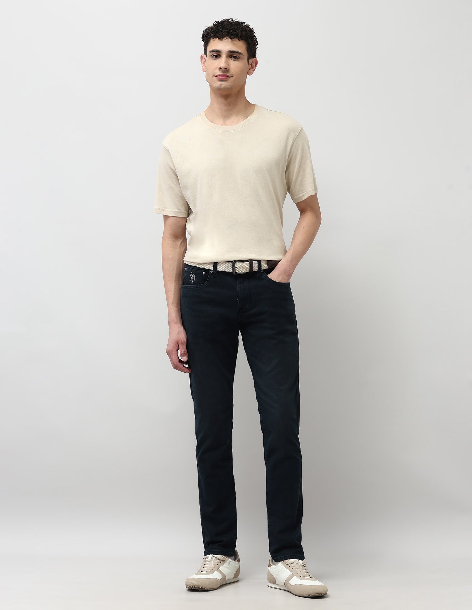 Brandon Slim Tapered Fit Green Jeans Dark Wash - U.S. POLO ASSN. | Large