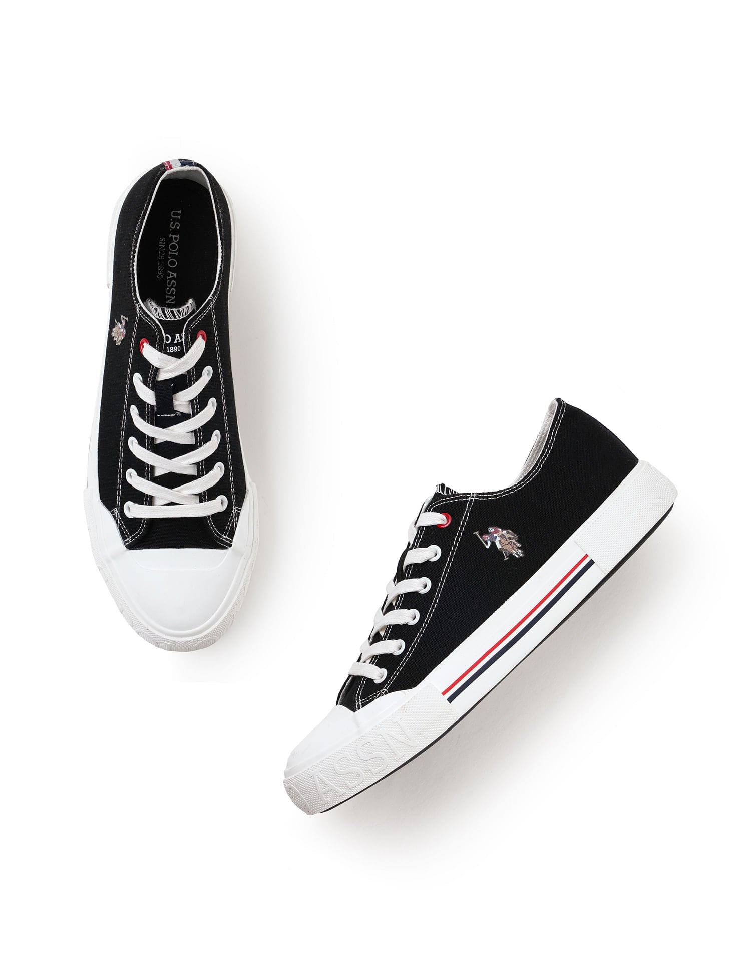 Men Drew 2.0 Solid Sneakers Black - U.S. Polo Assn. India | Large