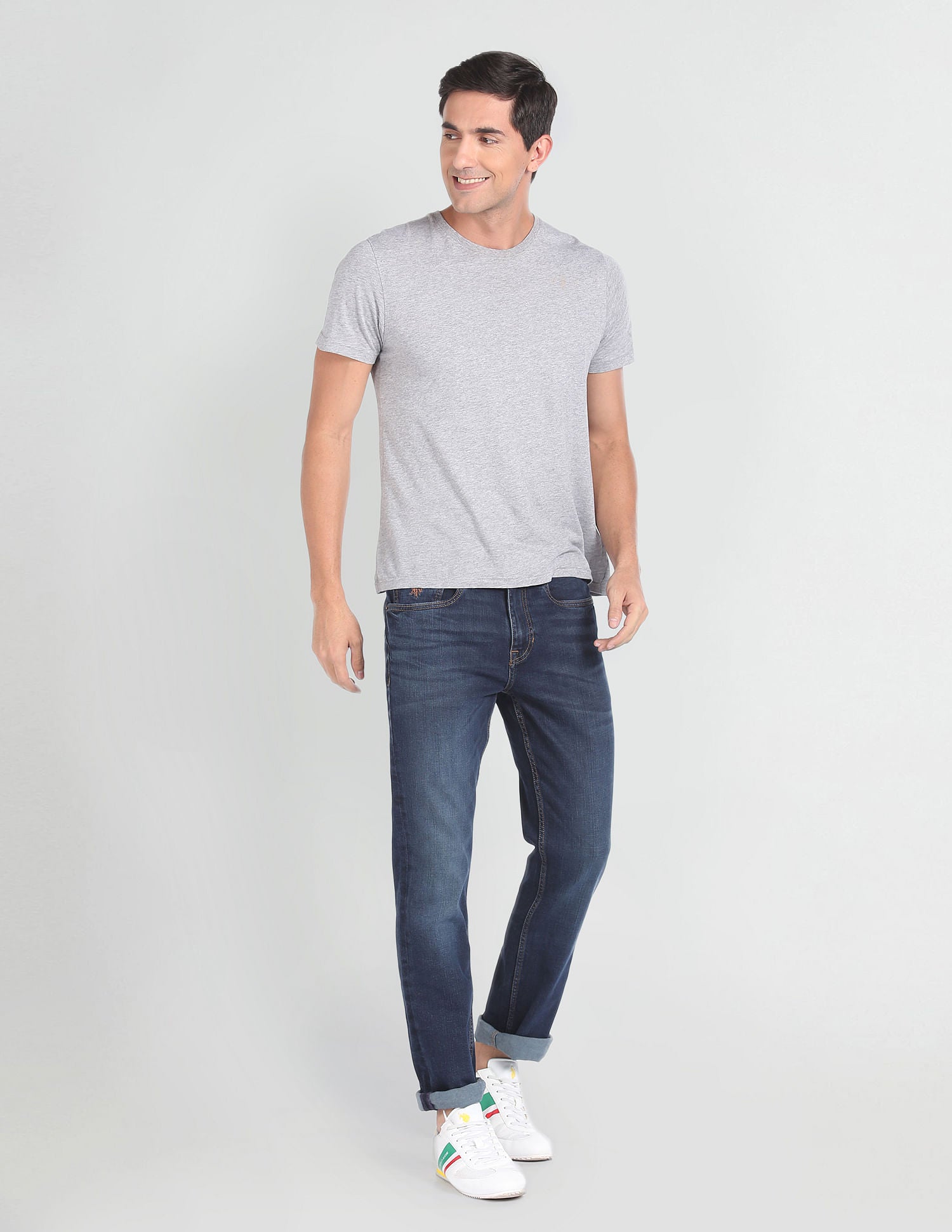 Harold Slim Straight Fit Blue Jeans Blue - U.S. POLO ASSN. | Large