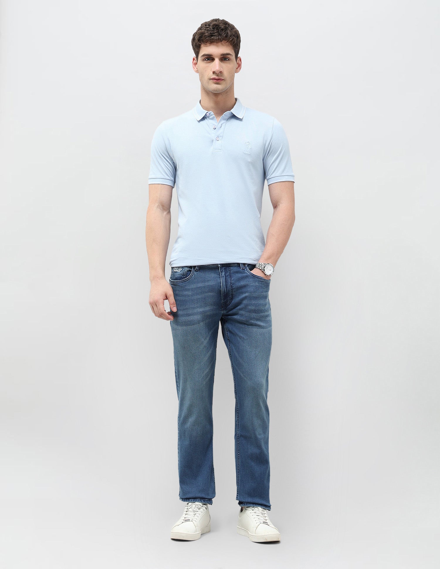 Harold Slim Straight Fit Blue Jeans Indigo - U.S. Polo Assn. India | Large