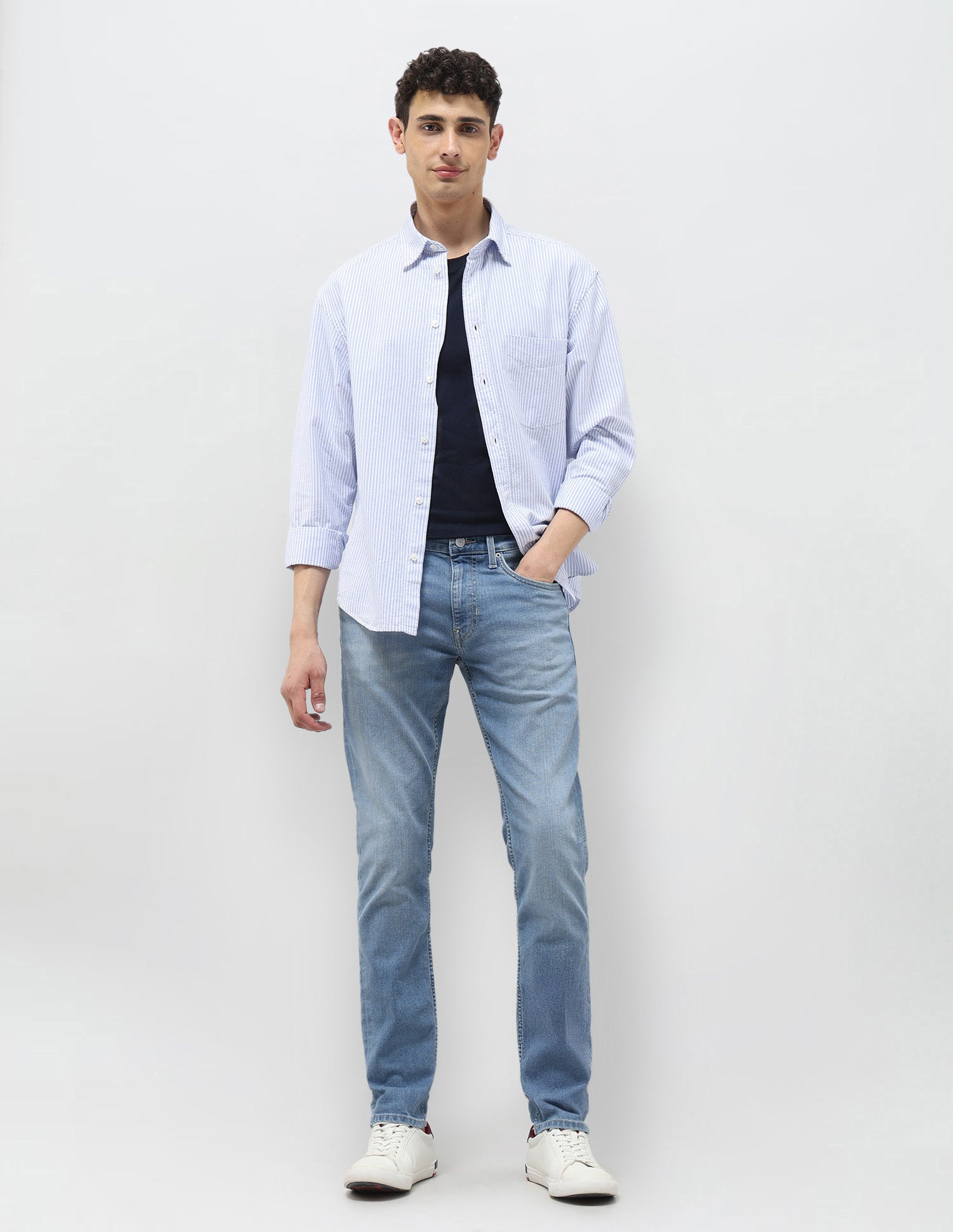 Brandon Slim Tapered Fit Blue Jeans Blue - U.S. POLO ASSN. | Large