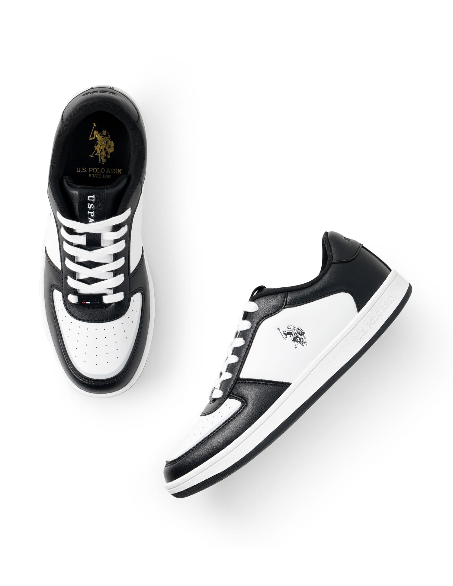 Rein Black Sneakers Shoes Black - U.S. Polo Assn. India | Large