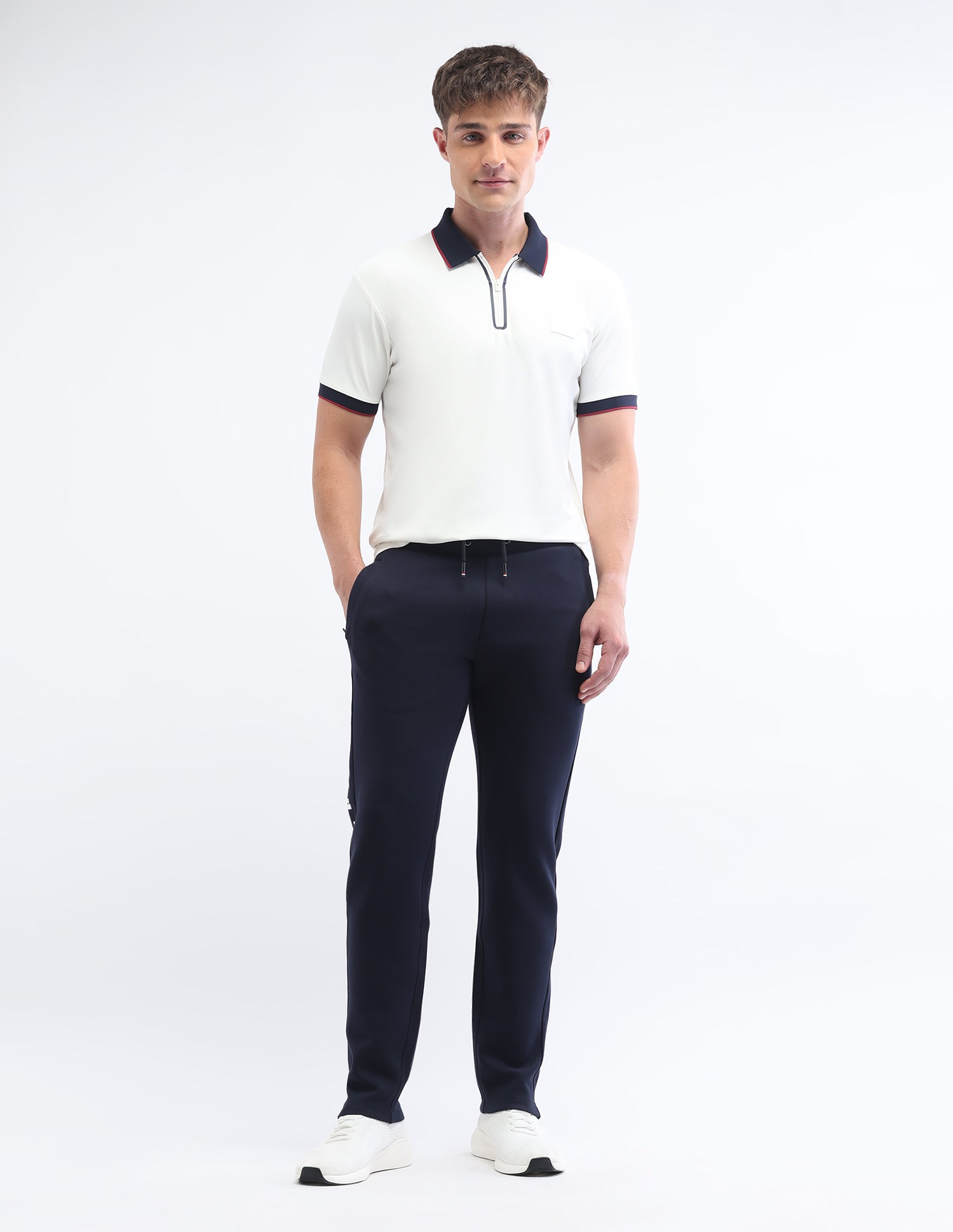 Solid Slim Fit Polo Shirt White - U.S. Polo Assn. India | Large