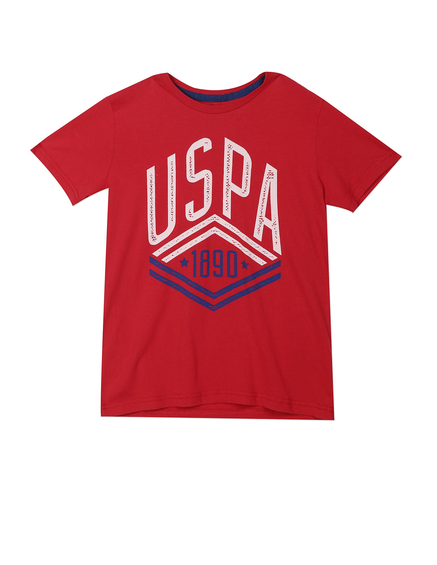 Crew Neck Printed T-Shirt - Pack Of 2 Grey and Red - U.S. POLO ASSN. | Large