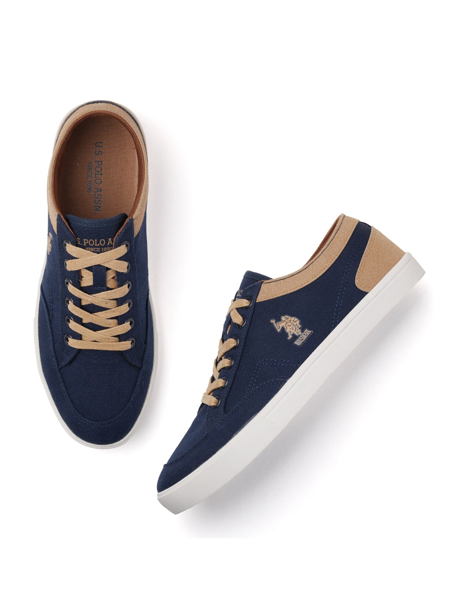 Men Monton 6.0 Colourblocked Sneakers Navy - U.S. Polo Assn. India | Large
