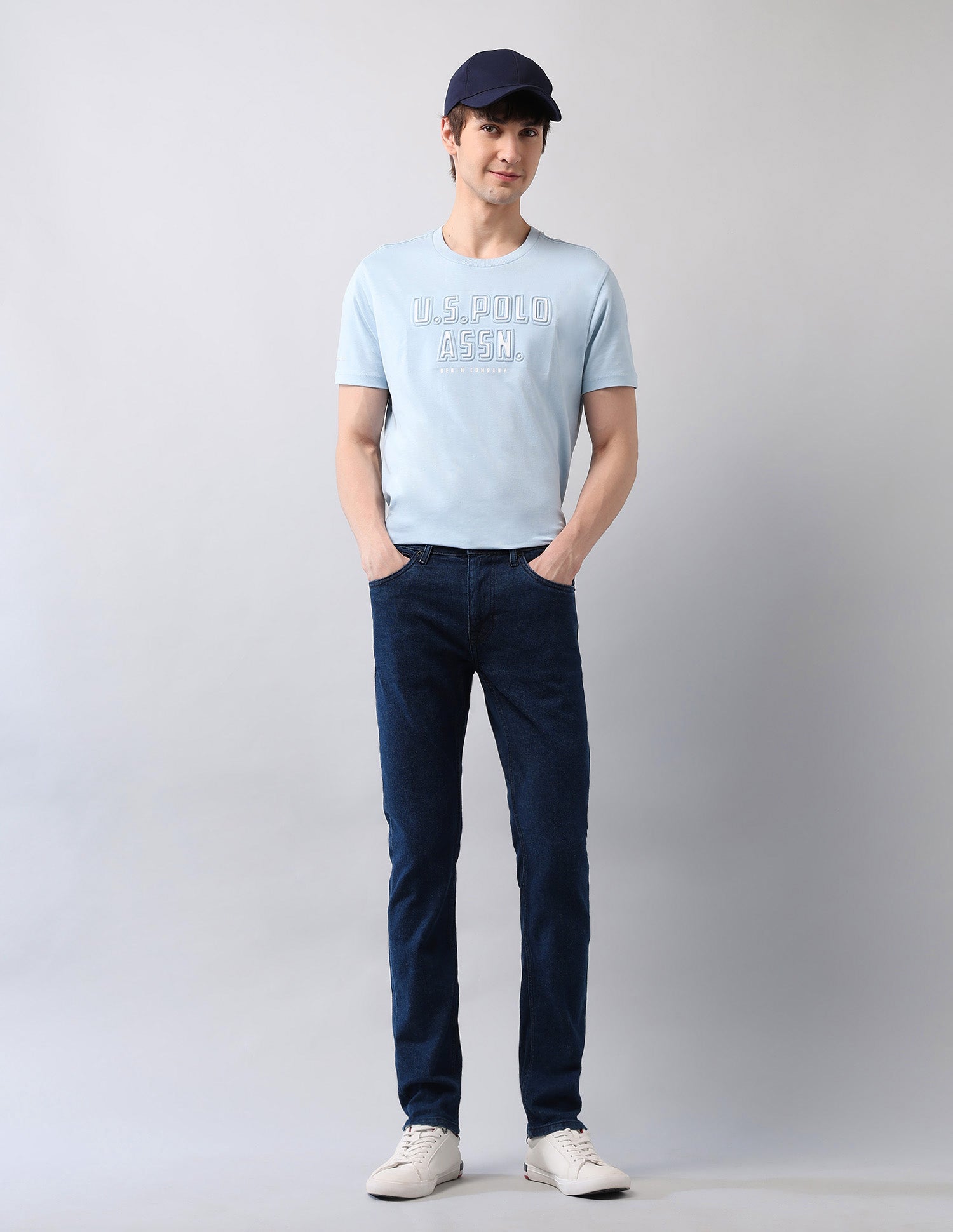 Regallo Skinny Fit Blue Jeans Blue - U.S. Polo Assn. India | Large
