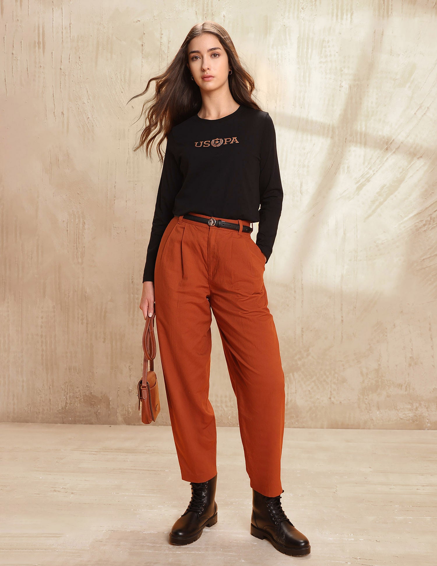 Relaxed Fit Brand Printed T-Shirt Black - U.S. POLO ASSN. | Large