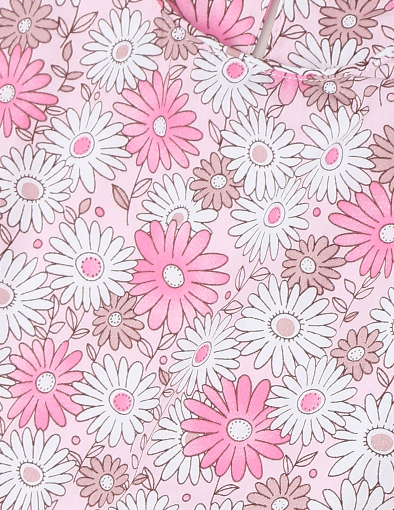 Girls Pink Floral Print Tiered Fit And Flare Dress Pink - U.S. POLO ASSN. | Large