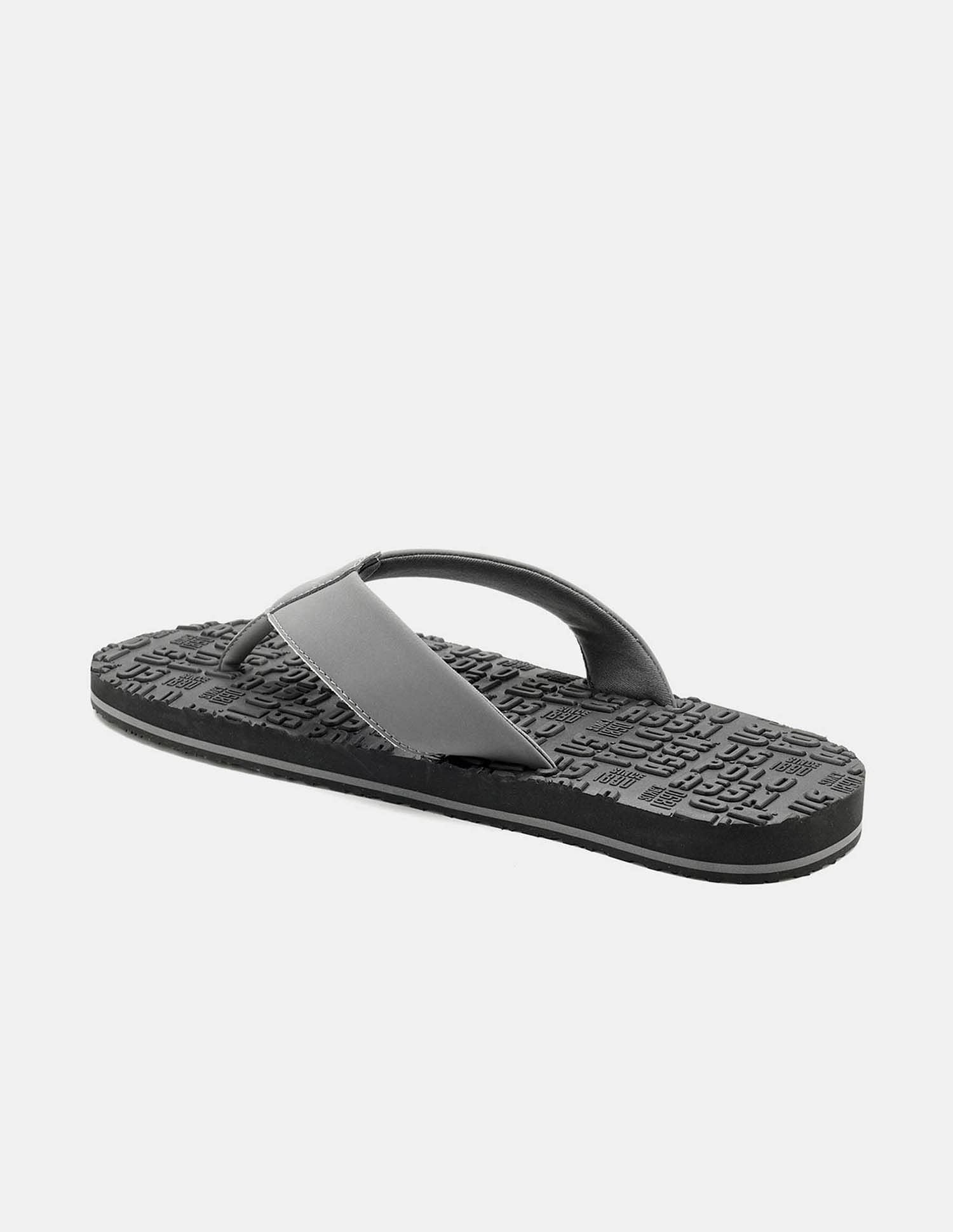 Men Rodri Brand Printed Flip Flops Dark Grey - U.S. POLO ASSN. | Large