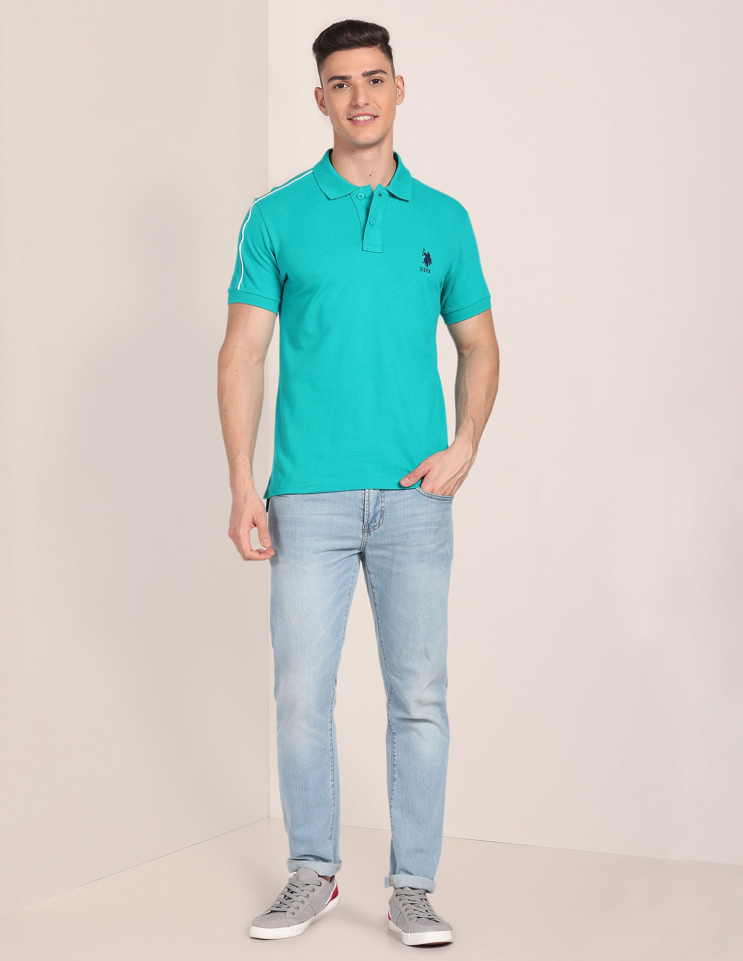 Slim Fit Cotton Polo Shirt – U.S. Polo Assn. India