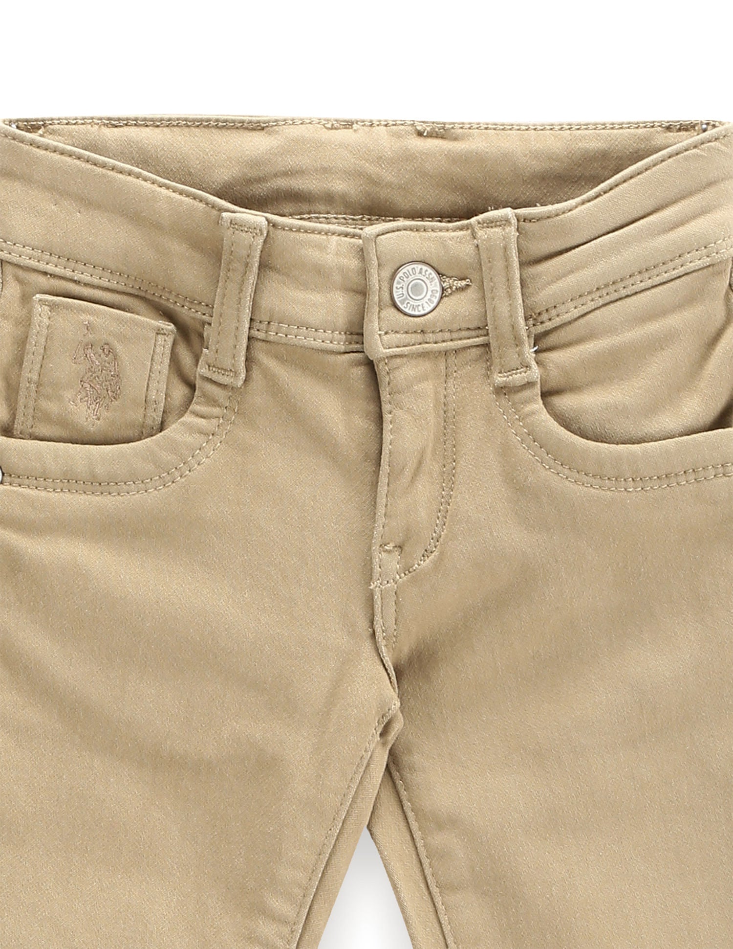 Mid Rise Slim Fit Jeans Light Brown - U.S. POLO ASSN. | Large
