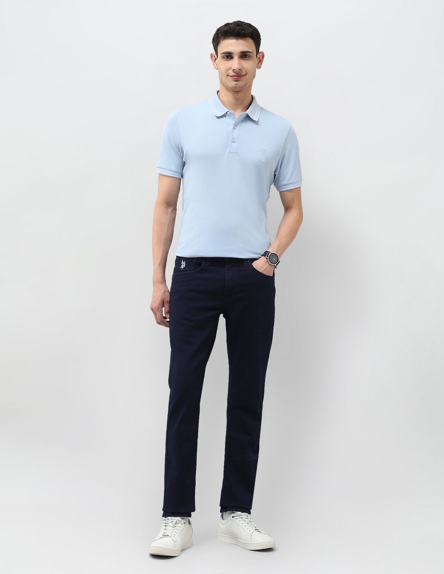 Regallo Skinny Fit Blue Jeans Indigo - U.S. Polo Assn. India | Large