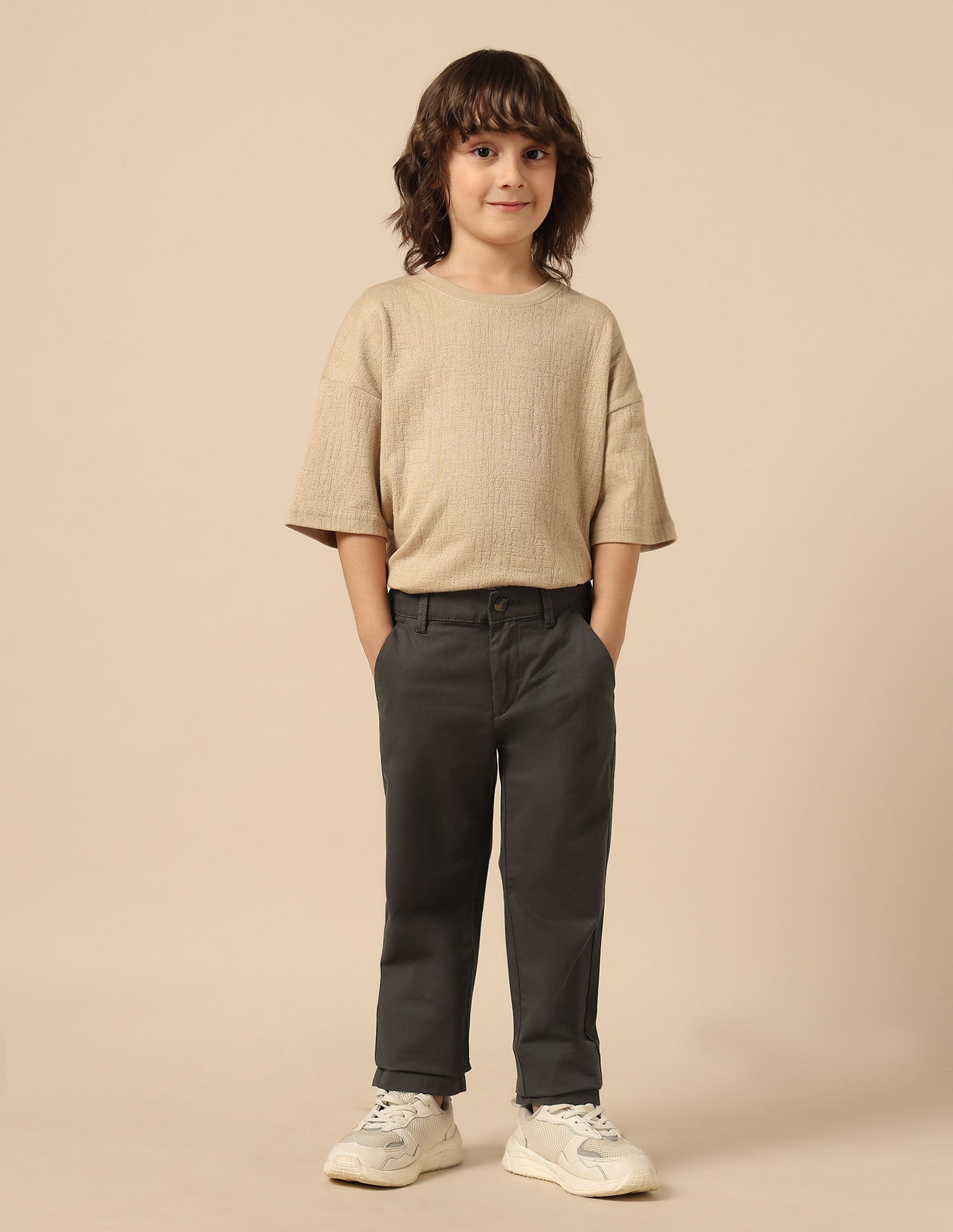 Boys Twill Regular Fit Trousers Dark Olive - U.S. POLO ASSN. | Large