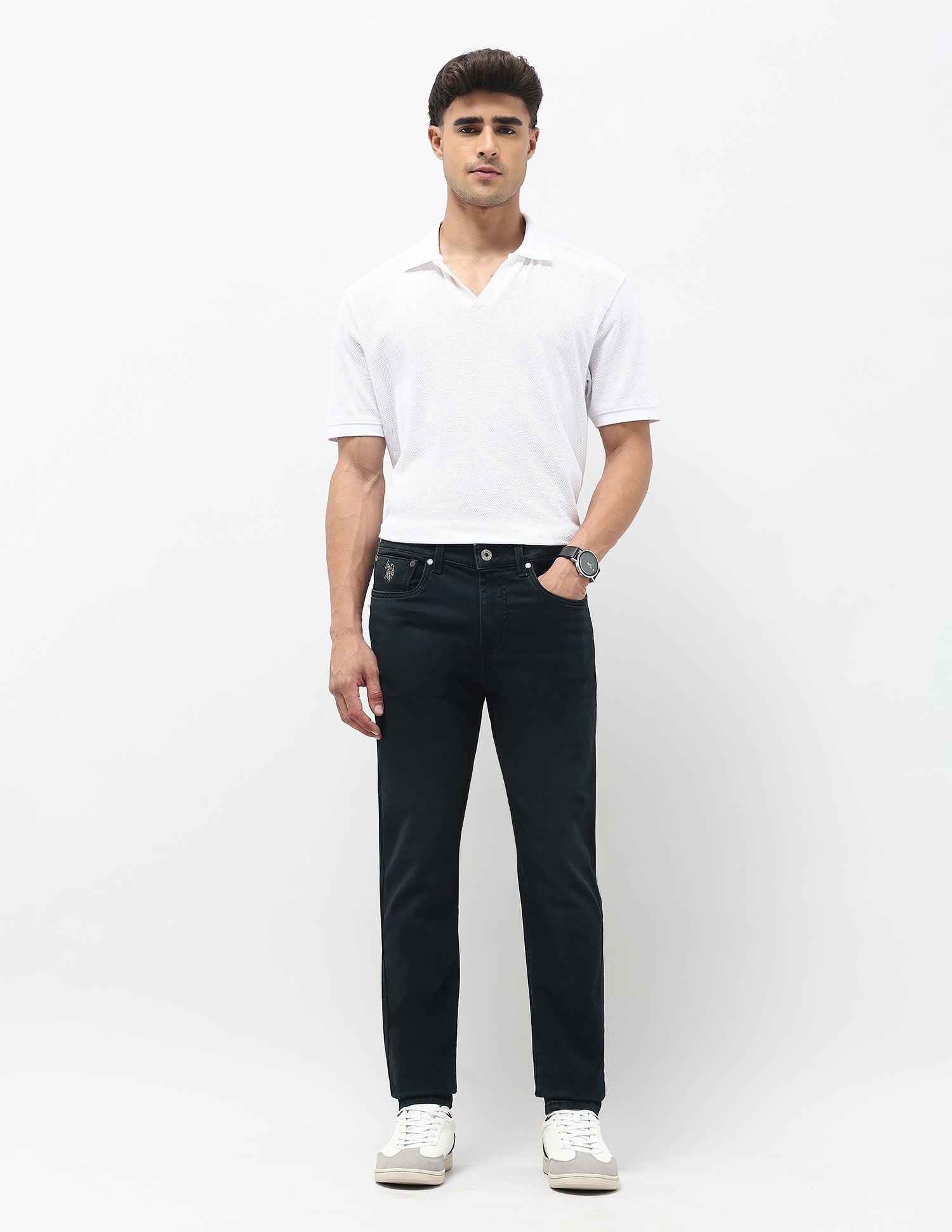 Regallo Skinny Fit Blue Jeans Dark Blue - U.S. POLO ASSN. | Large