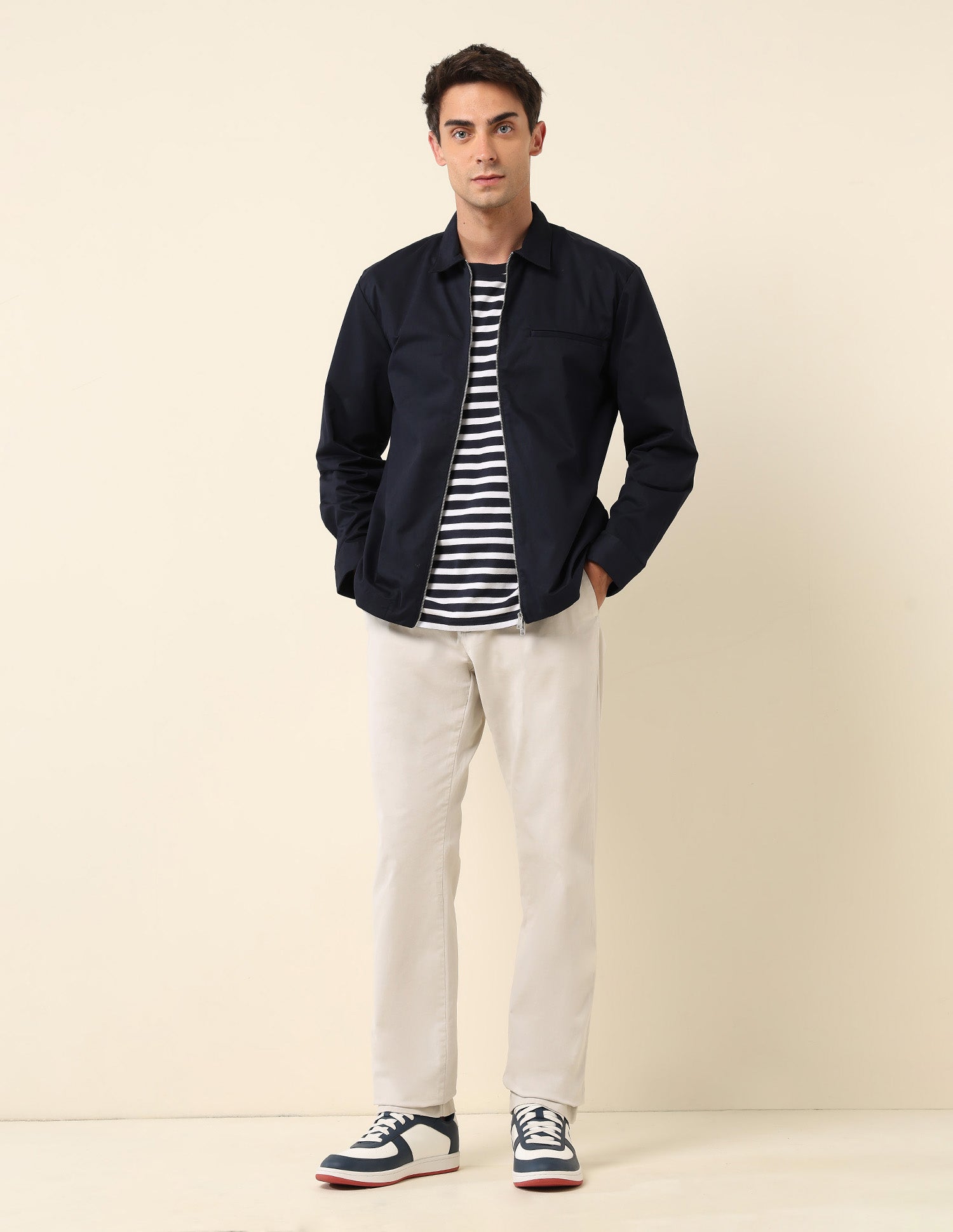 Spread Collar Regular Fit Shacket Navy - U.S. Polo Assn. India | Large