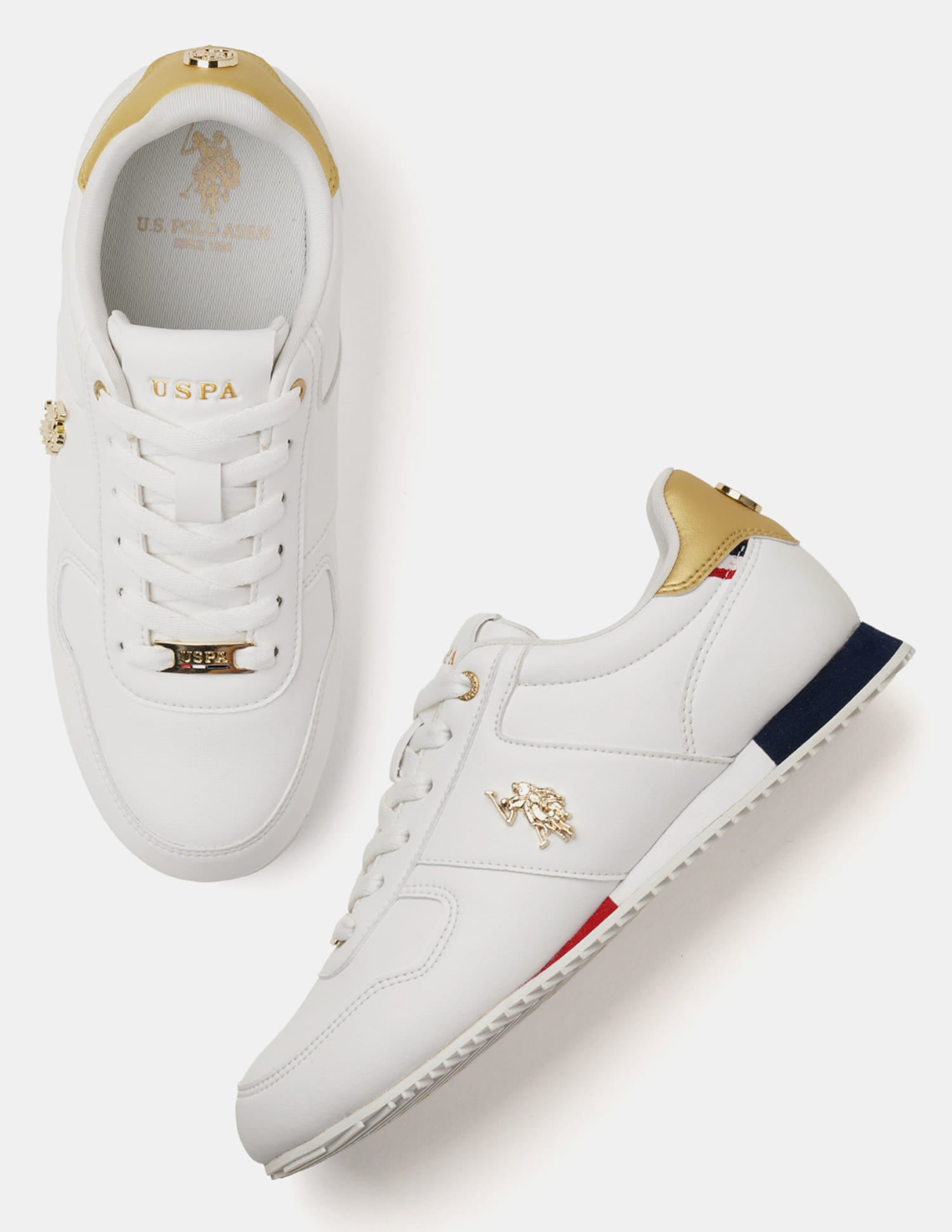 Women Sorrento 2.0 Solid Sneakers Off White - U.S. Polo Assn. India | Large