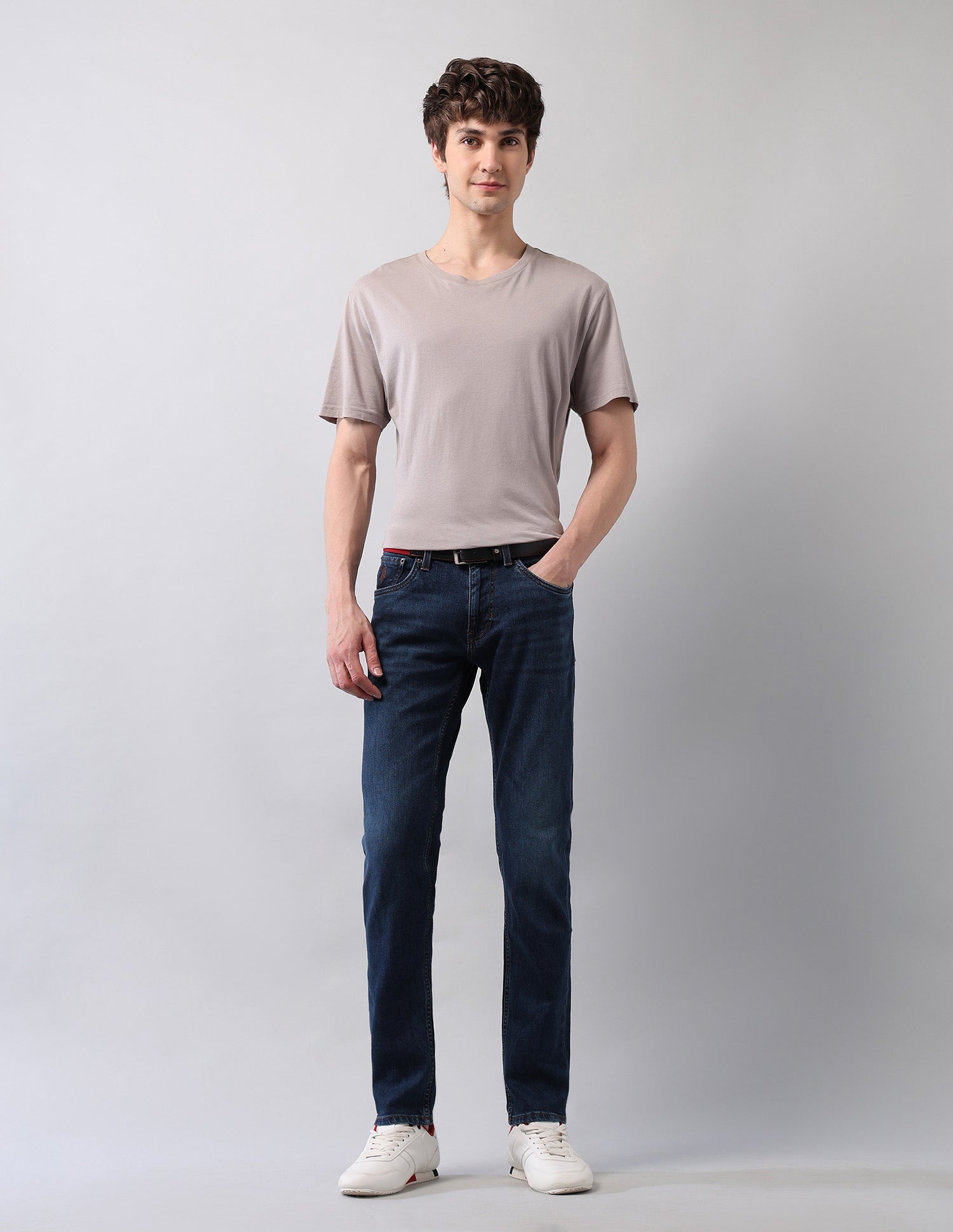 Brandon Slim Tapered Fit Blue Jeans Blue - U.S. POLO ASSN. | Large