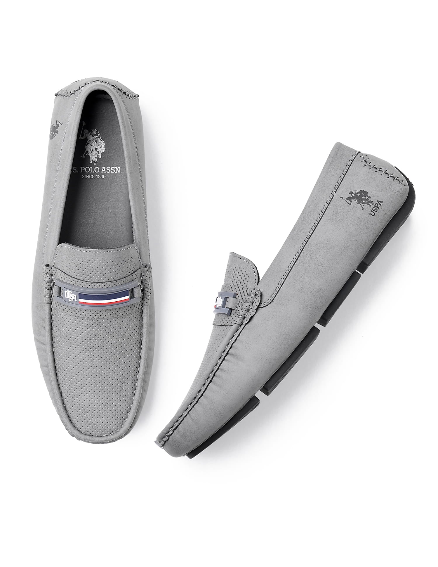 Men Barnes 4.0 Slip On Shoes Grey - U.S. Polo Assn. India | Large