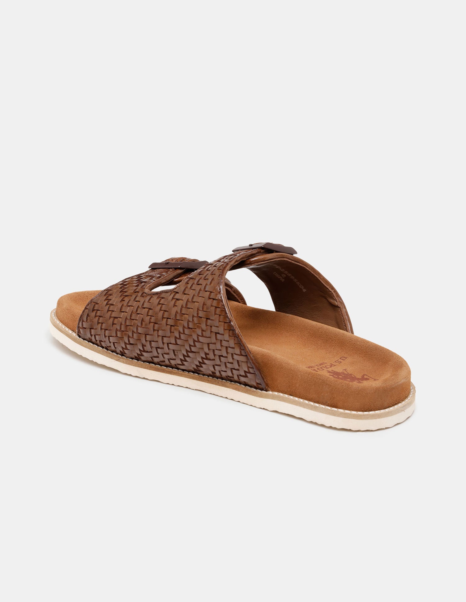 Men Miley Double Strap Flip Flops Brown - U.S. POLO ASSN. | Large