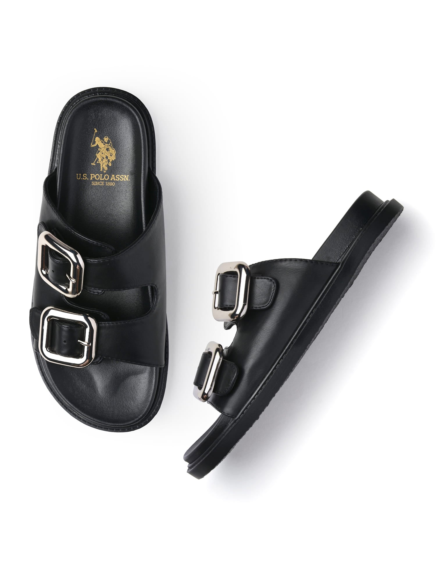Giovanna Black Footbed Black - U.S. Polo Assn. India | Large