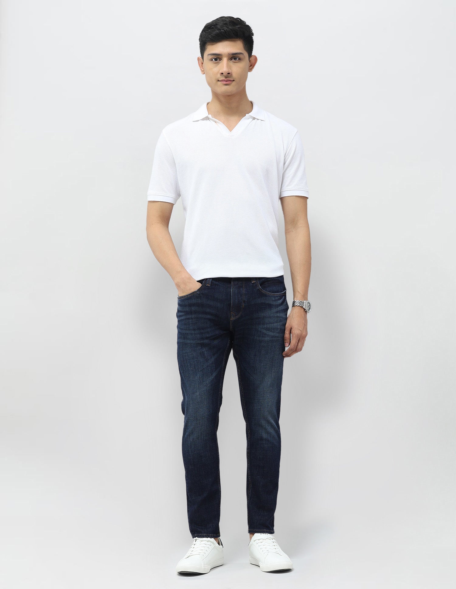 Henry Tapered Fit Blue Jeans Med Blue - U.S. POLO ASSN. | Large