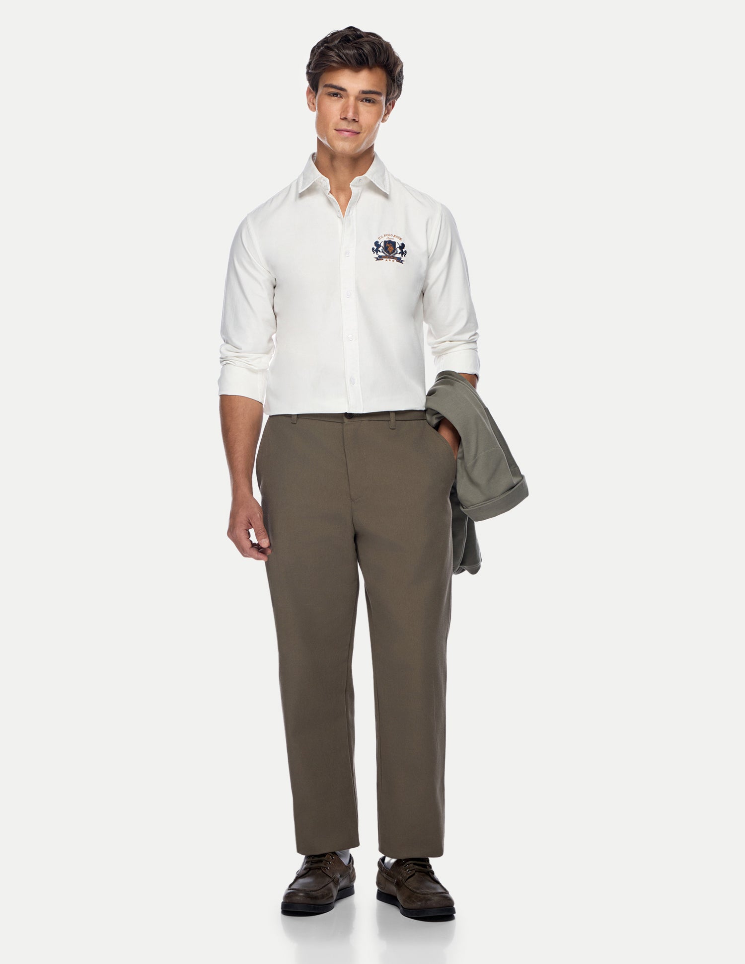 Oxford Regular Fit Shirt White - U.S. Polo Assn. India | Large