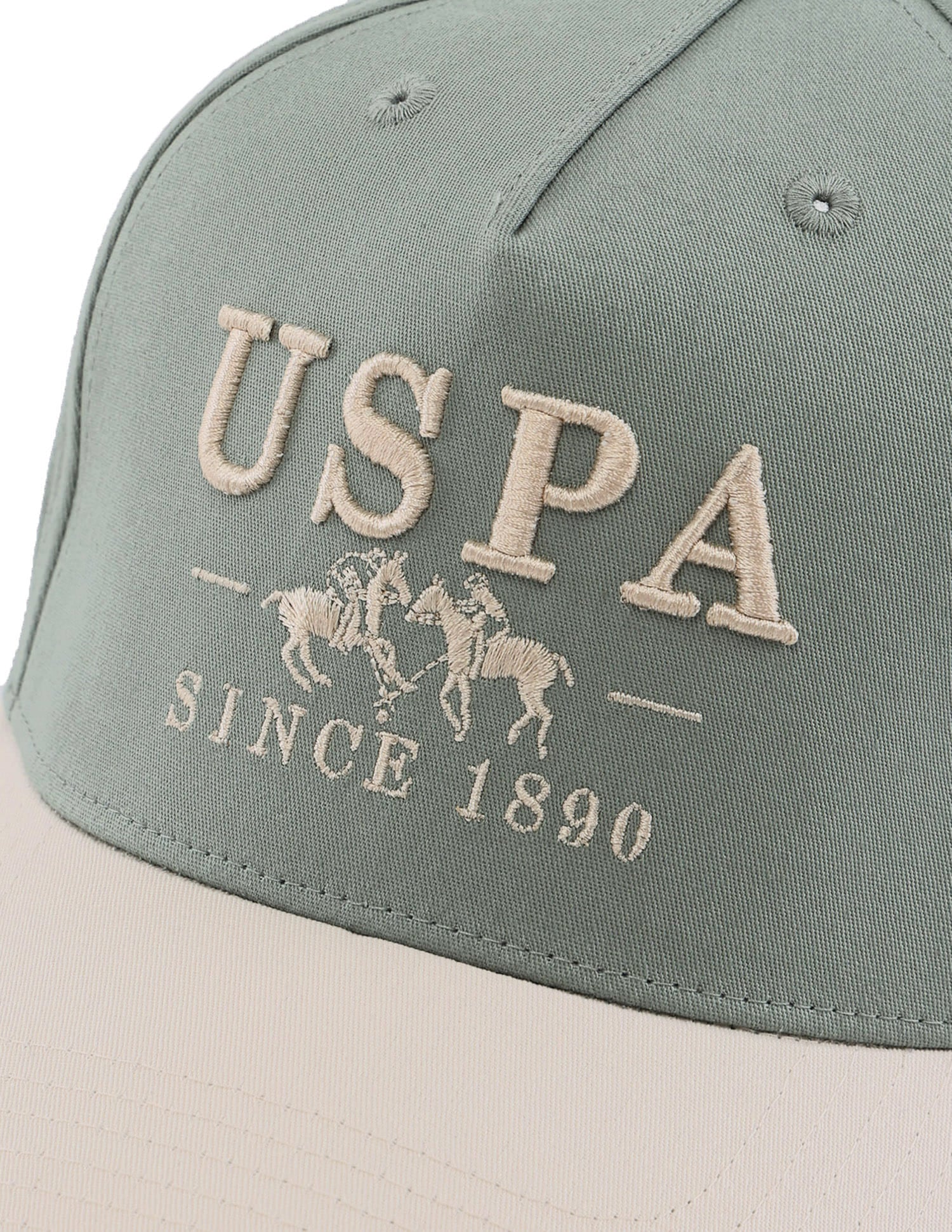 Brand Embroidered Twill Cap Green - U.S. Polo Assn. India | Large