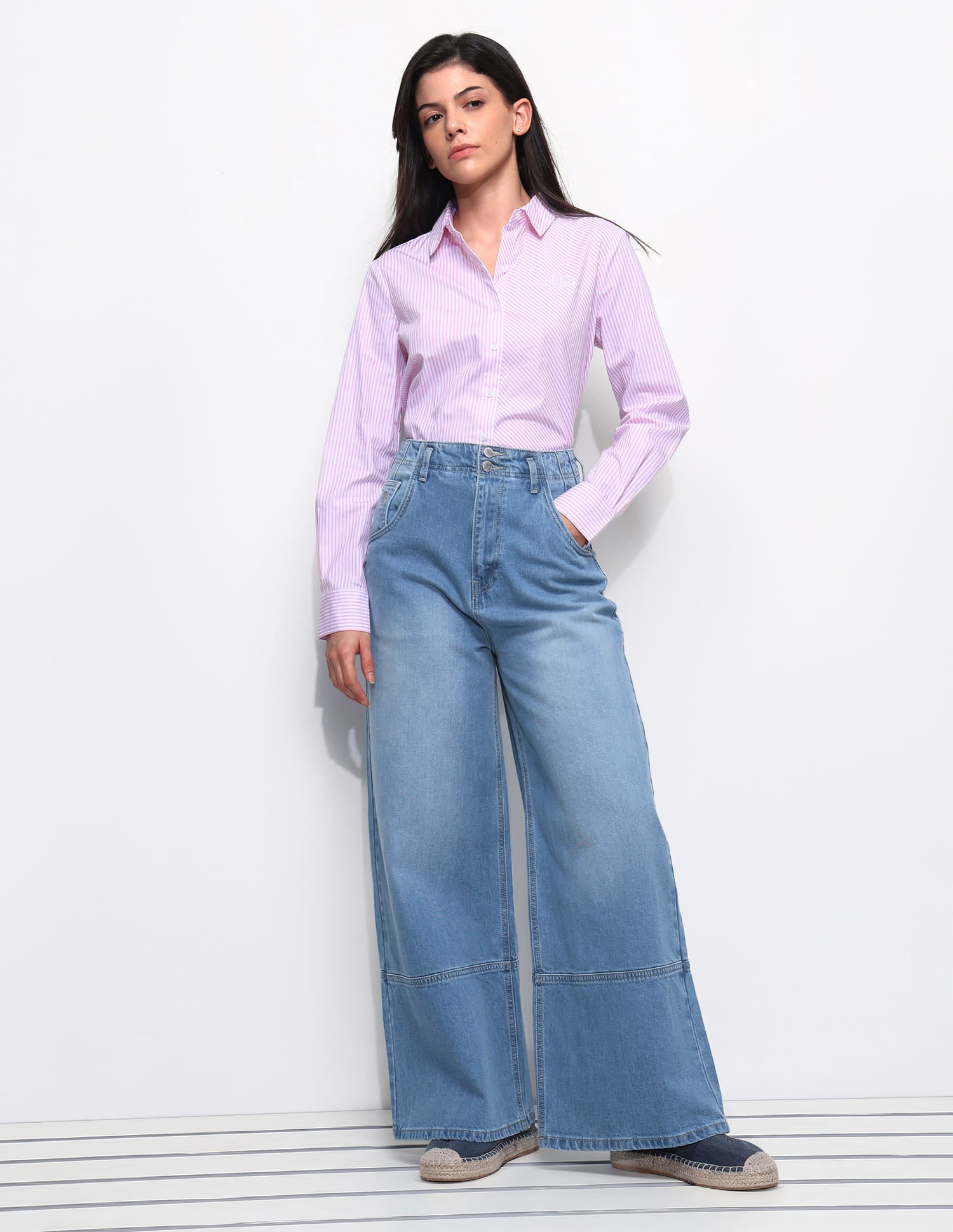 High Baggy Fit Jeans Blue - U.S. Polo Assn. India | Large