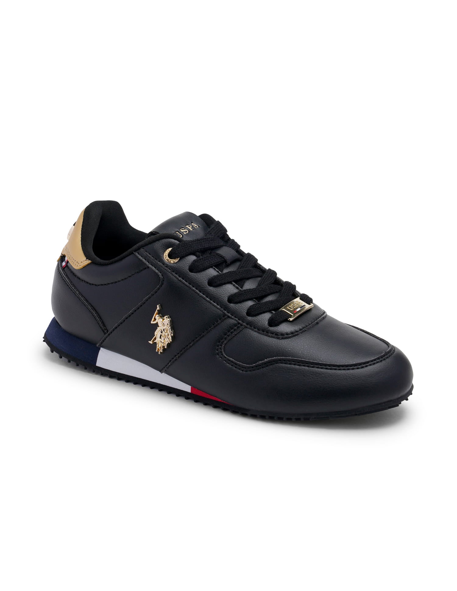 Sorrento Retro Sneakers Shoes Black - U.S. Polo Assn. India | Large