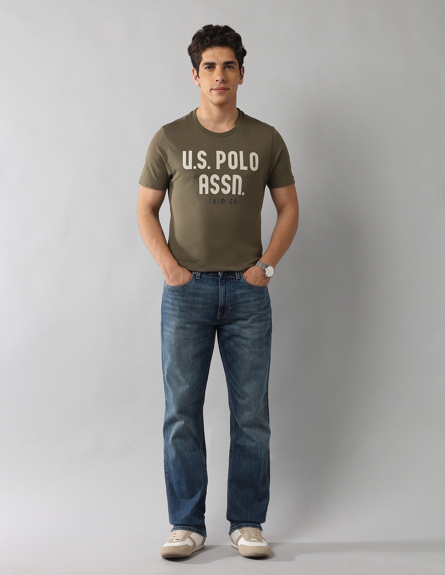 Harold Slim Straight Fit Vintage Jeans Blue - U.S. Polo Assn. India | Large