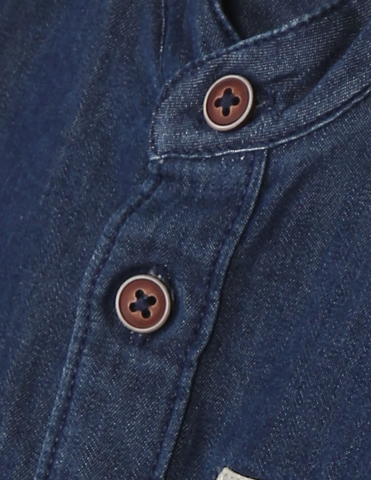 Boys Blue Button Down Collar Solid Casual Shirt Blue - U.S. POLO ASSN. | Large