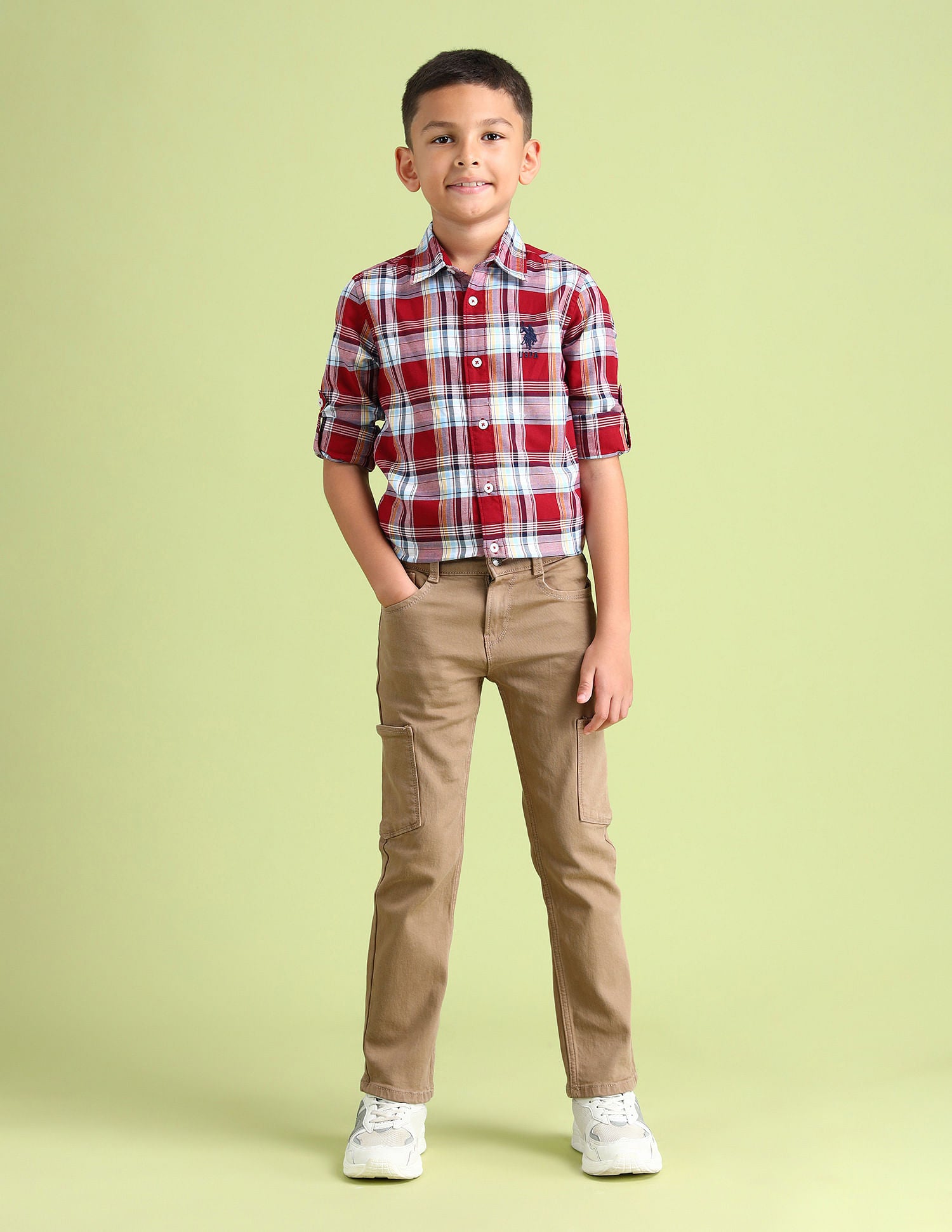 Slim Fit Rinsed Cargo Jeans Grey - U.S. POLO ASSN. | Large