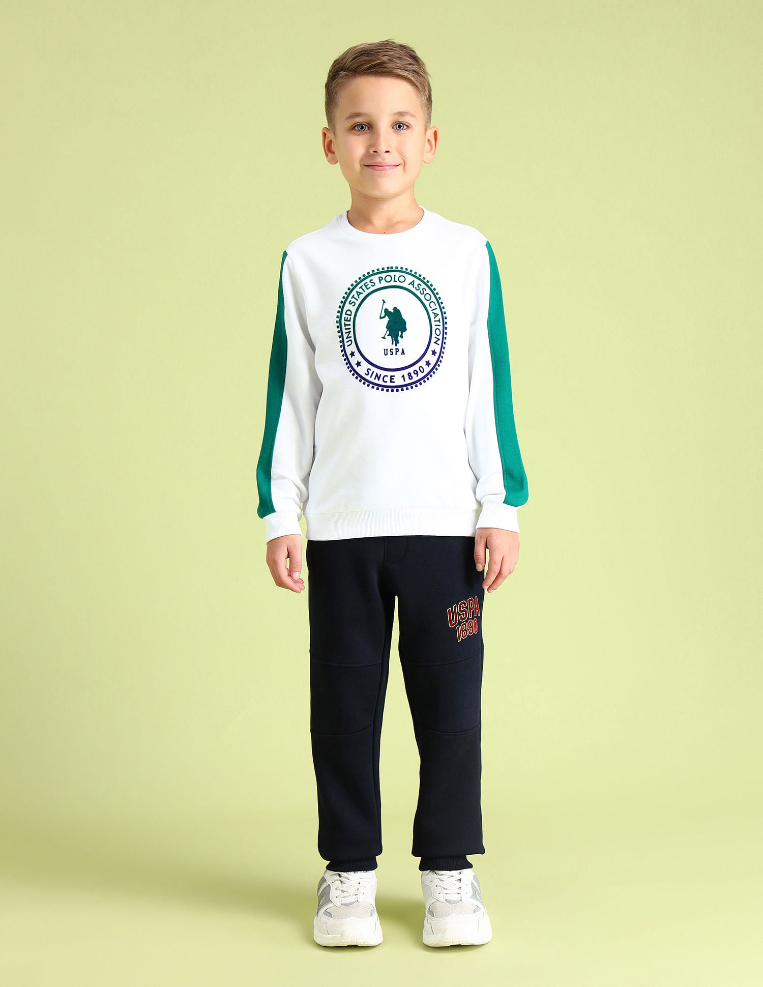 Boys Brand Regular Fit Sweatshirt Navy - U.S. POLO ASSN. | Large