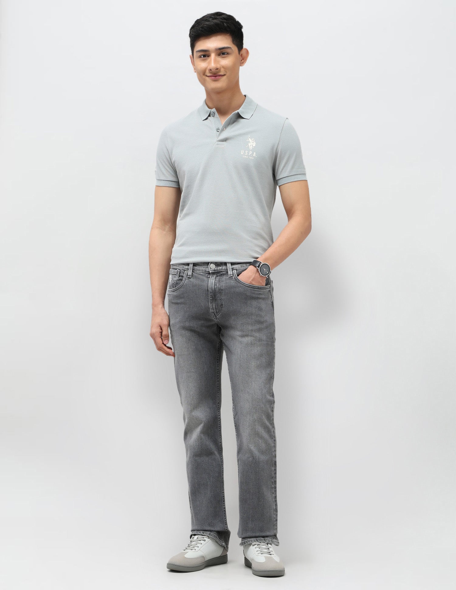 Connor Bootcut Grey Jeans Grey - U.S. POLO ASSN. | Large