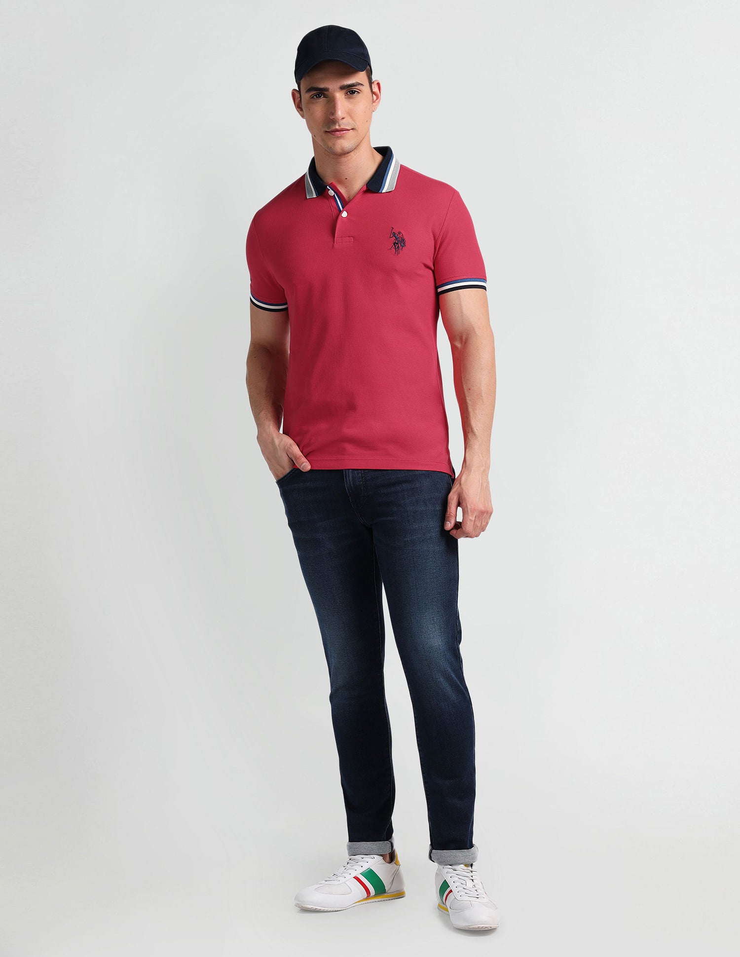 Muscle Fit Solid Polo Shirt – U.S. Polo Assn. India