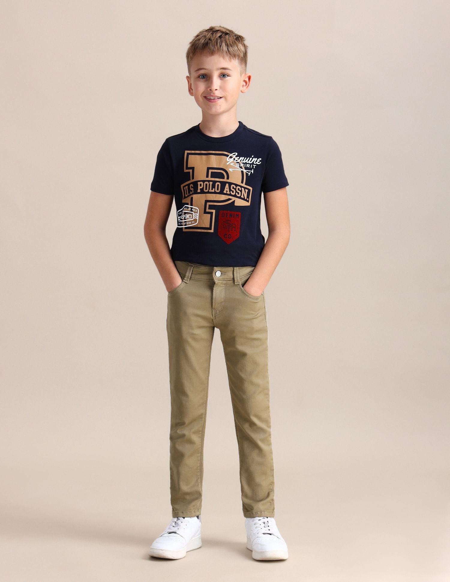 Slim Fit Rinsed Jeans Me. Khaki - U.S. POLO ASSN. | Large